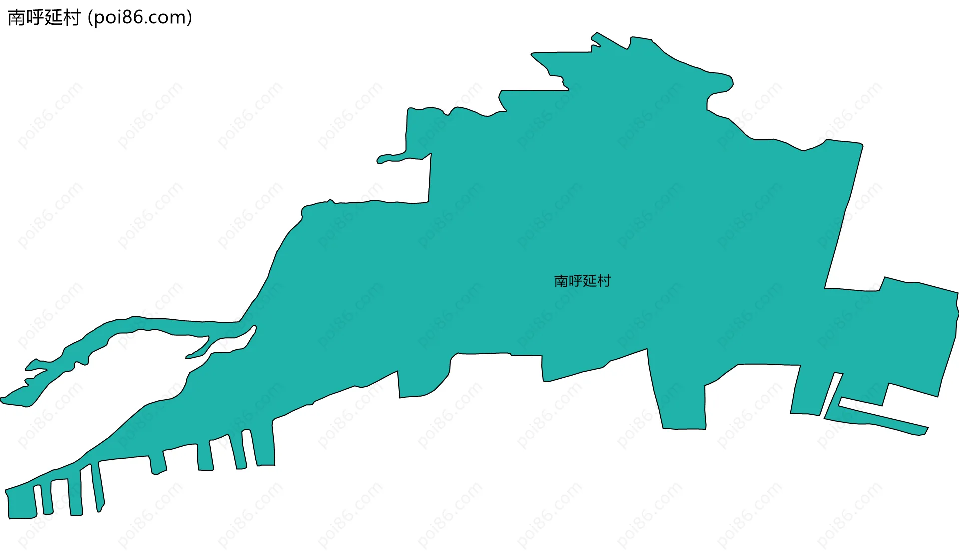 南呼延村边界地图