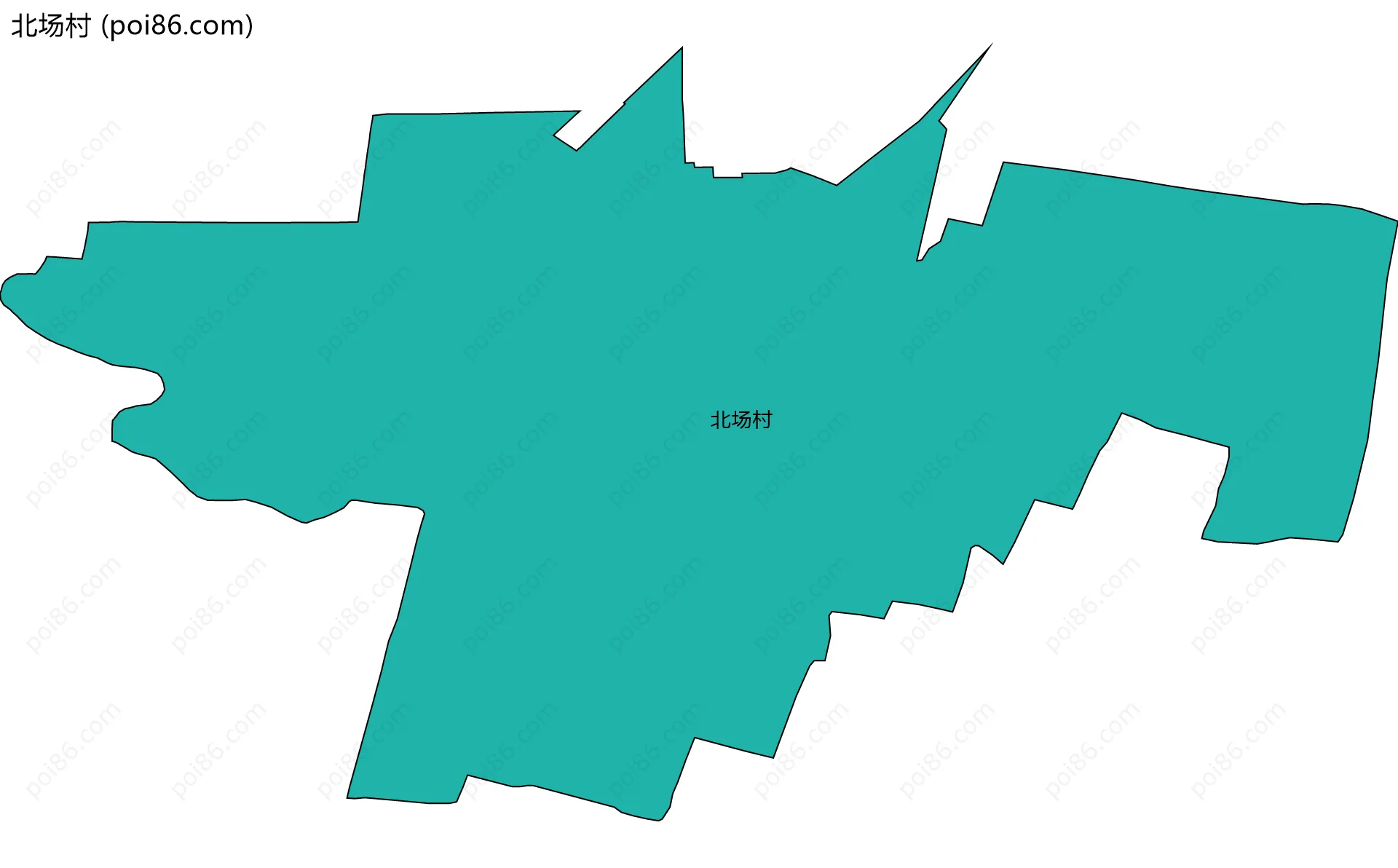 北场村边界地图