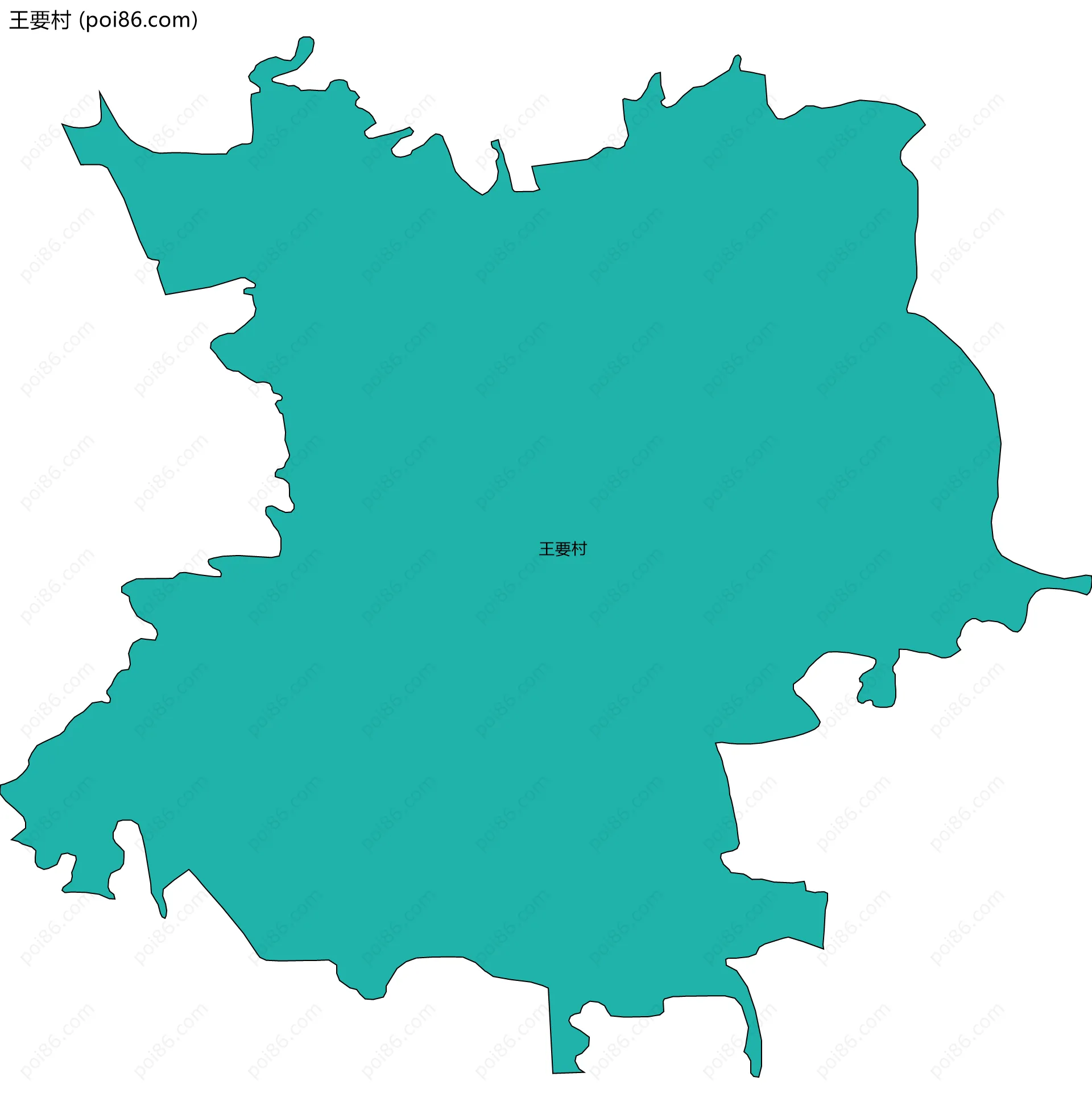 王要村边界地图