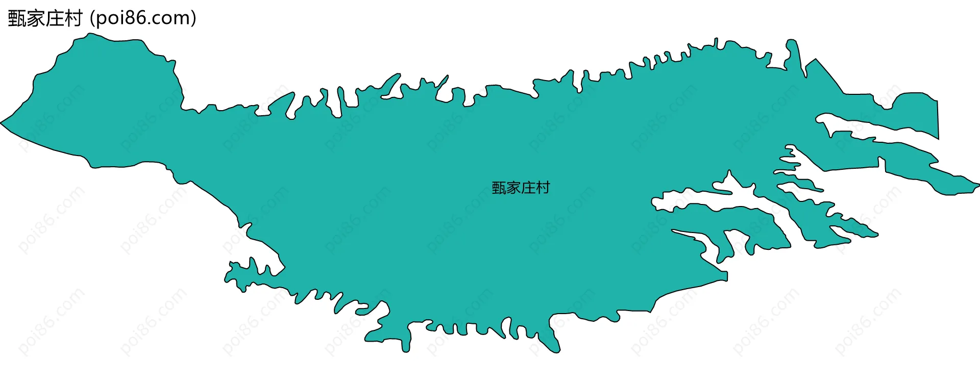 甄家庄村边界地图