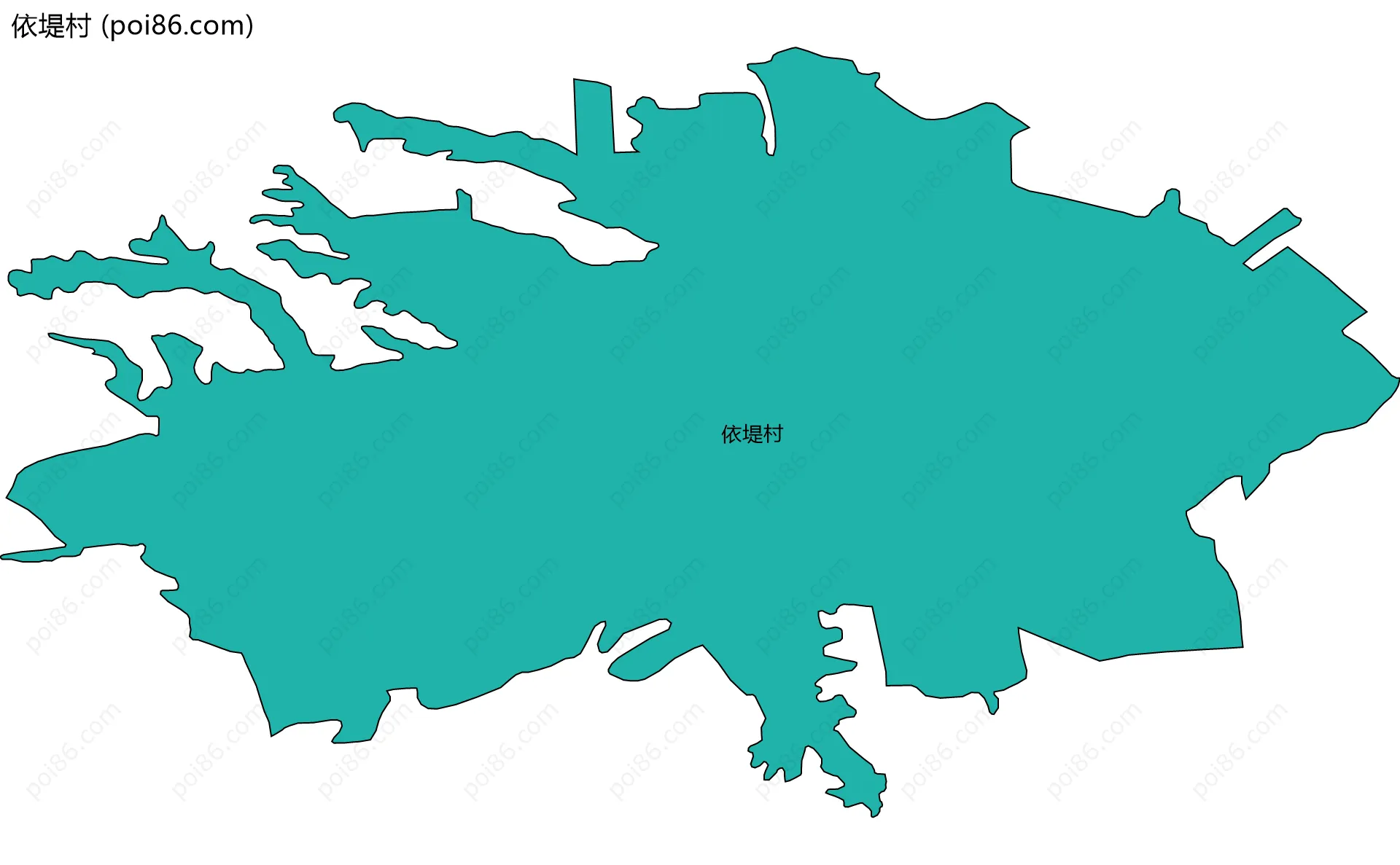 依堤村边界地图