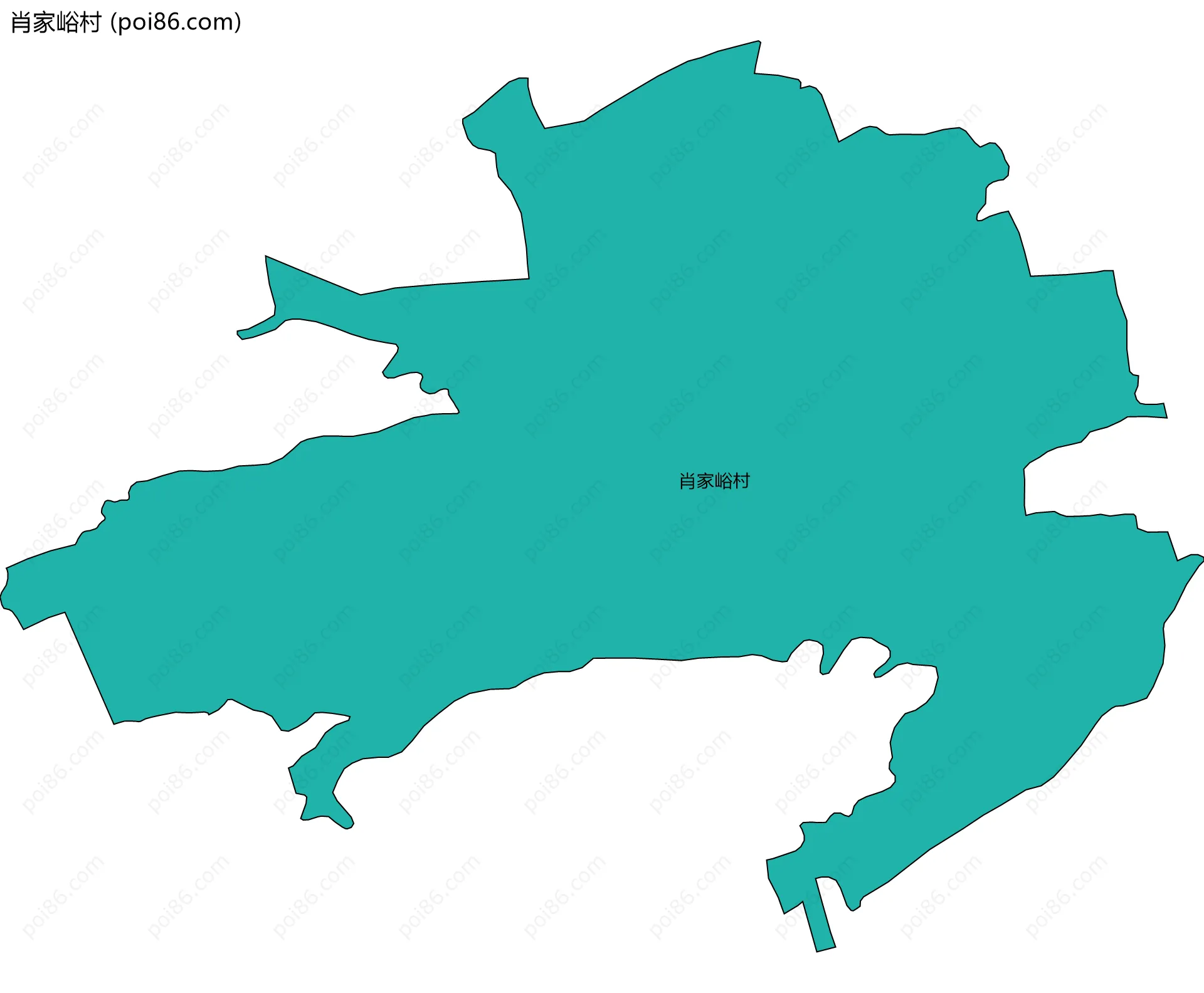 肖家峪村边界地图