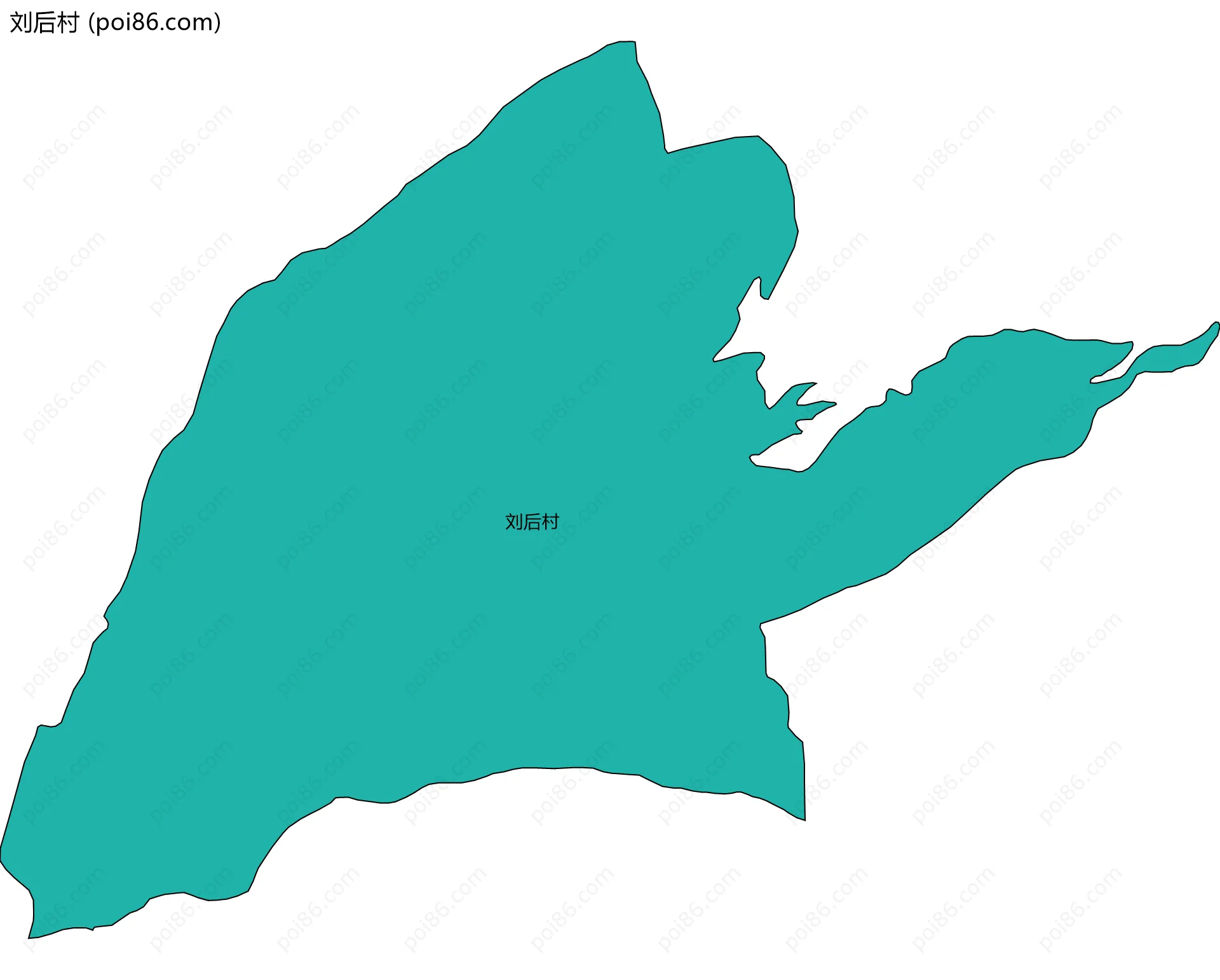 刘后村边界地图