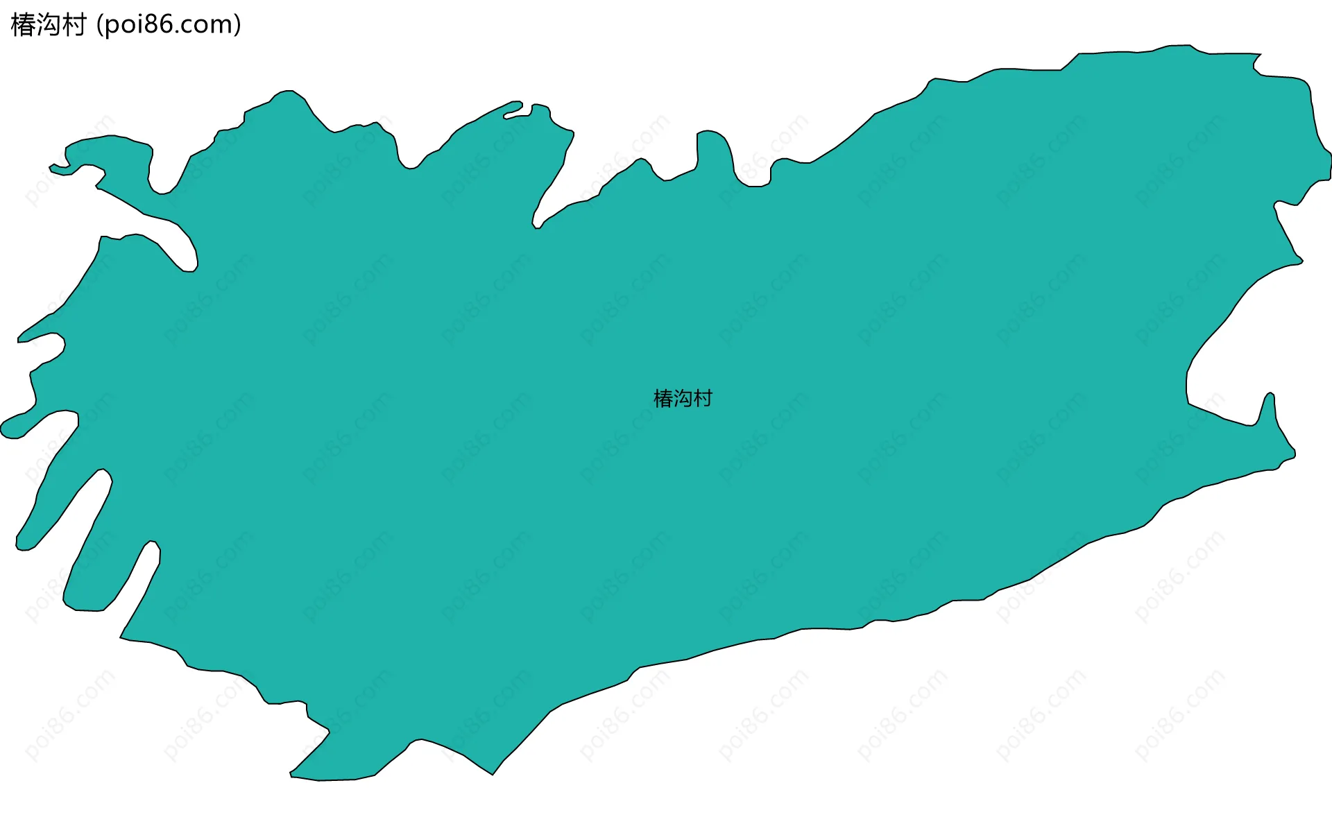 椿沟村边界地图