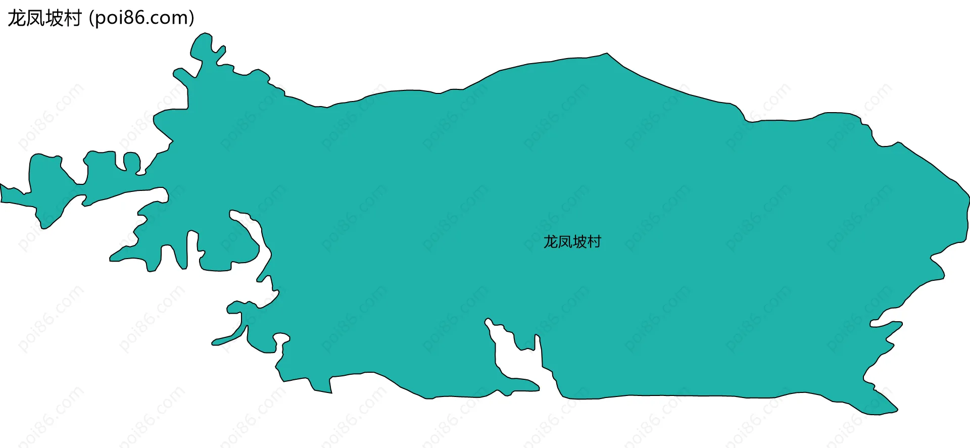 龙凤坡村边界地图