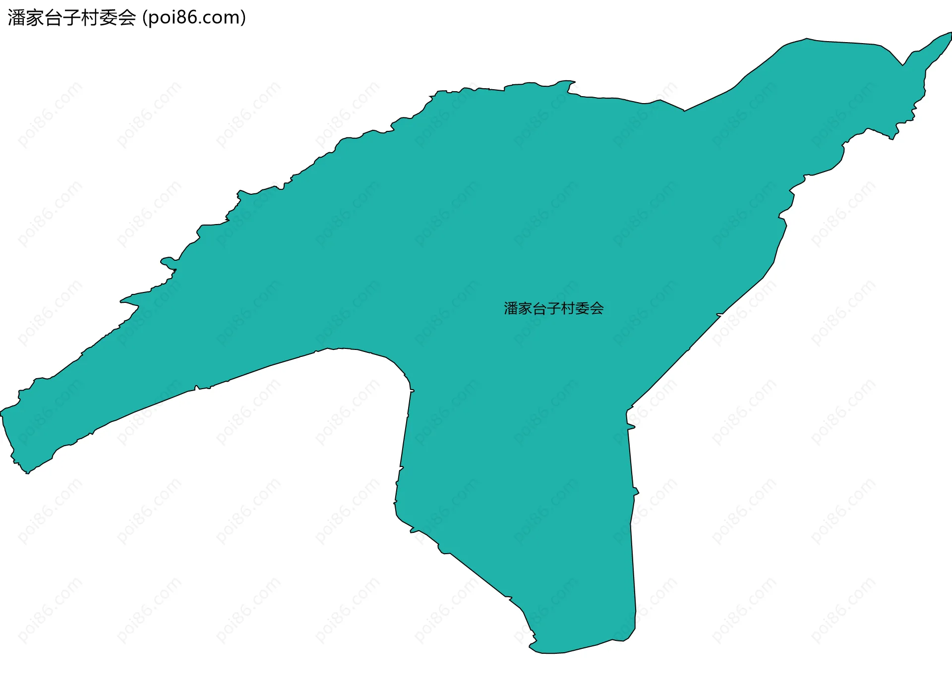 潘家台子村委会边界地图