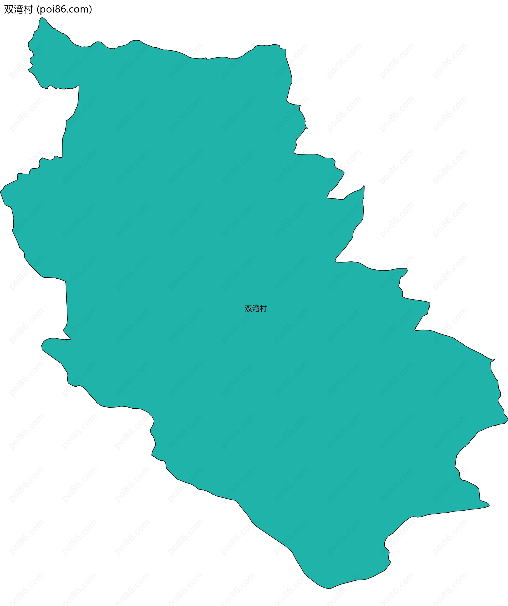 双湾村边界地图