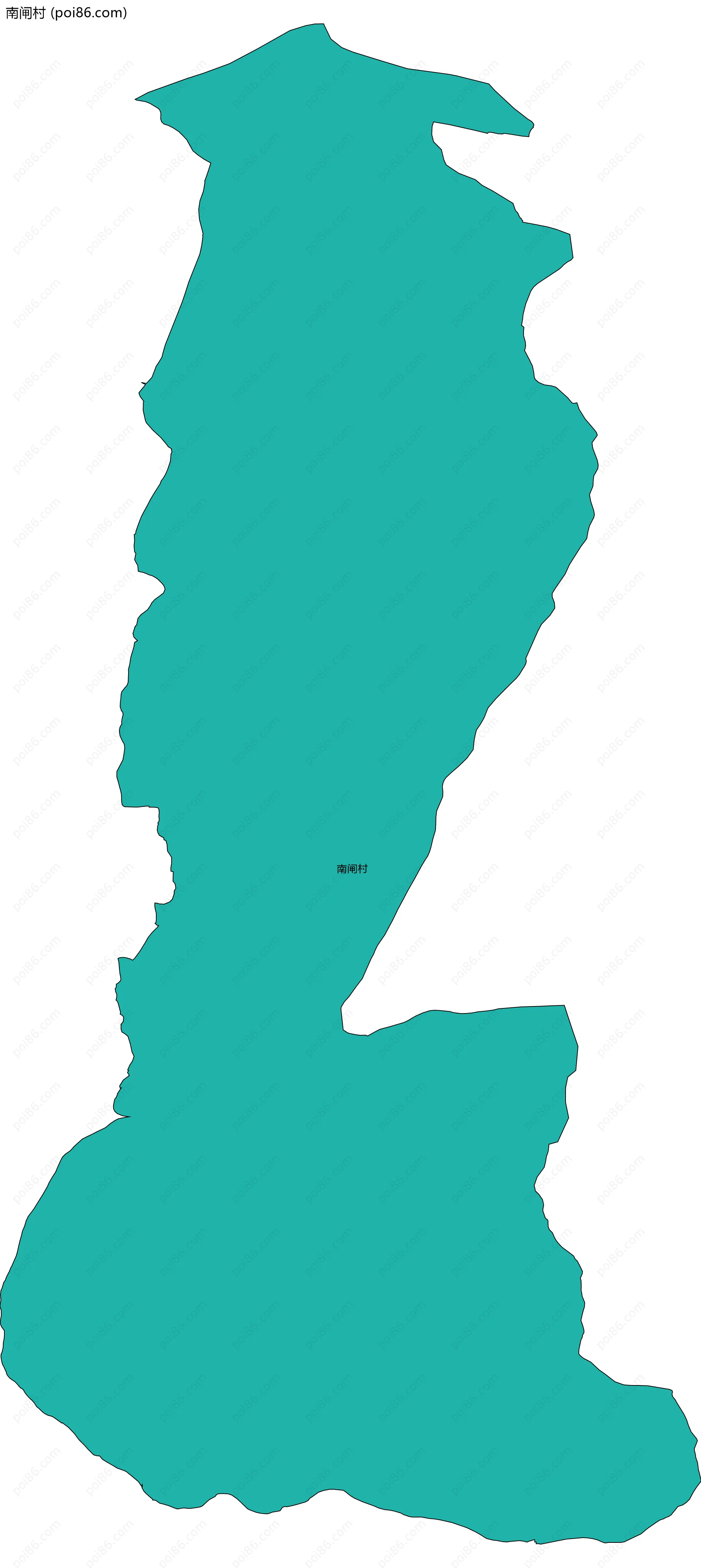 南闸村边界地图