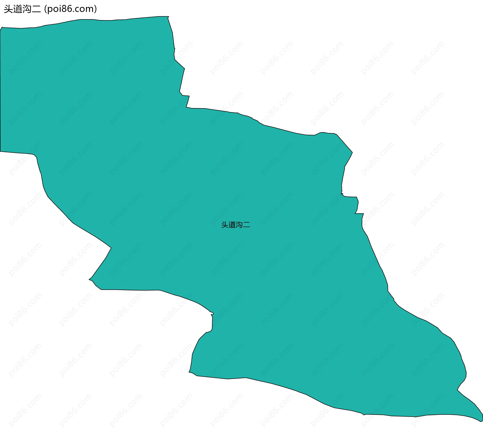 头道沟二边界地图