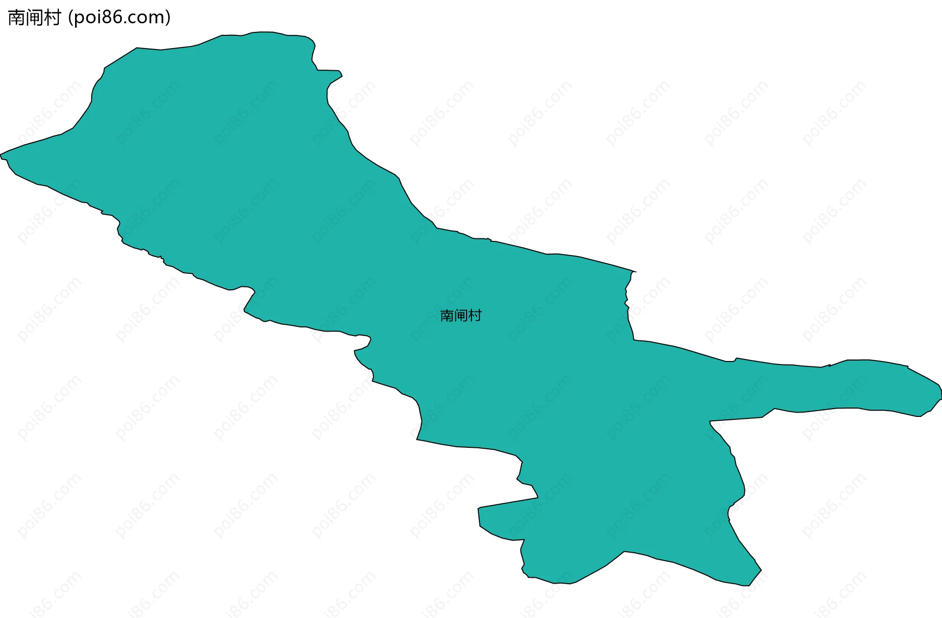 南闸村边界地图