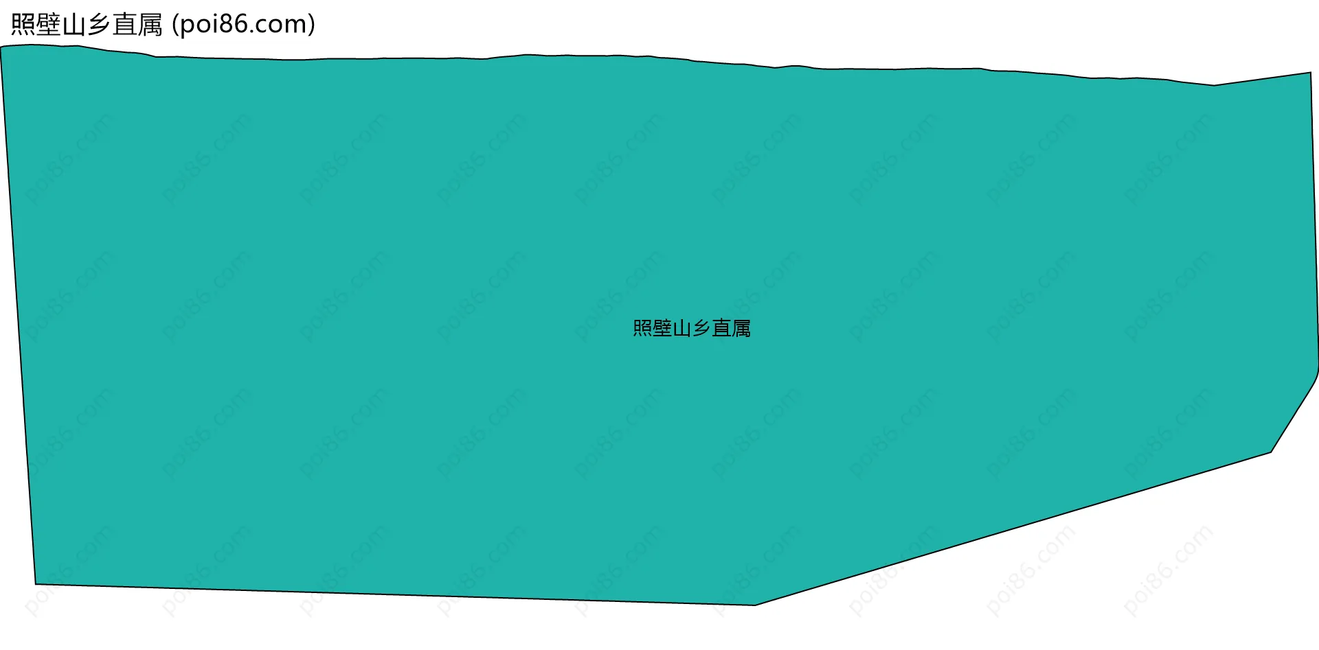 照壁山乡直属边界地图