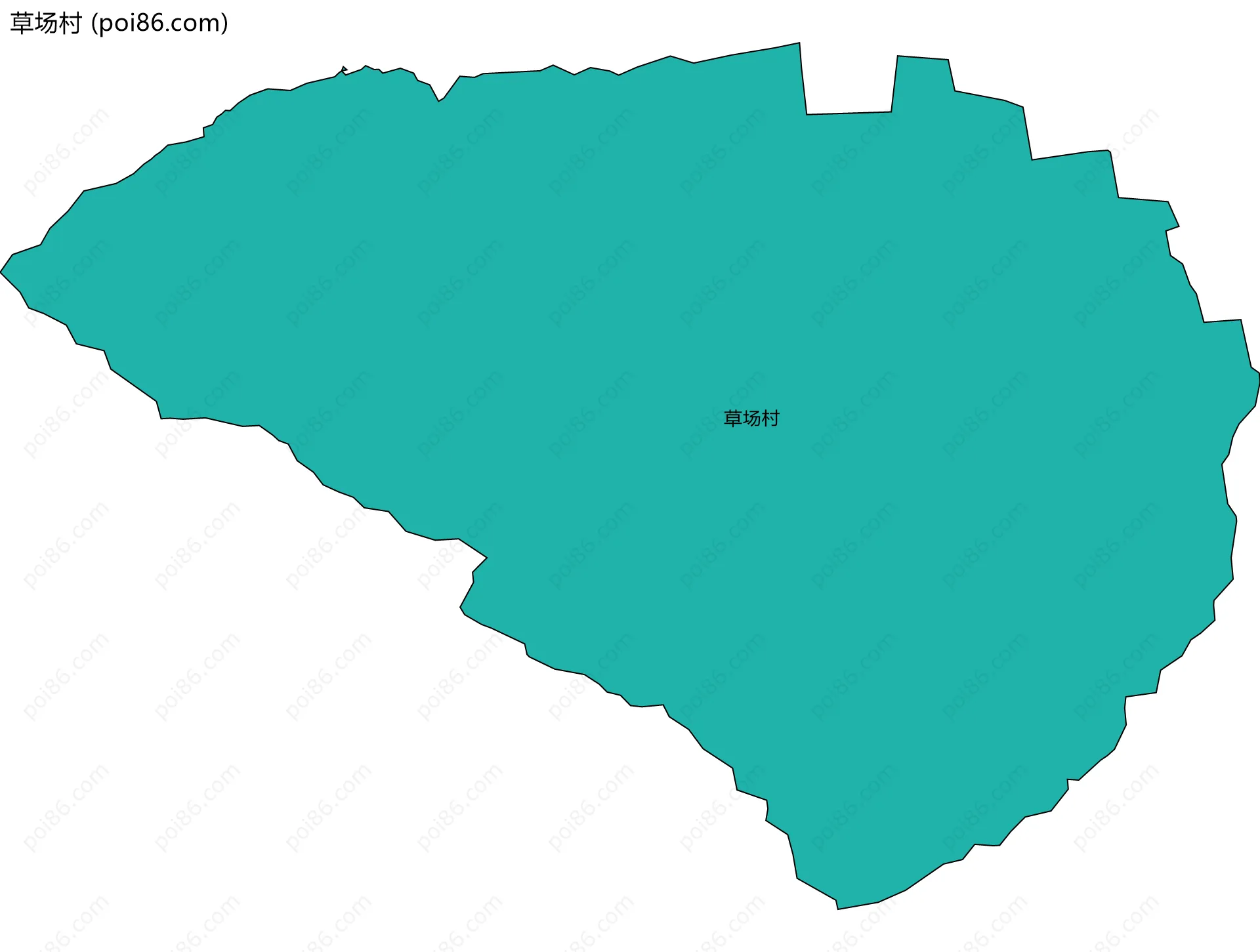 草场村边界地图