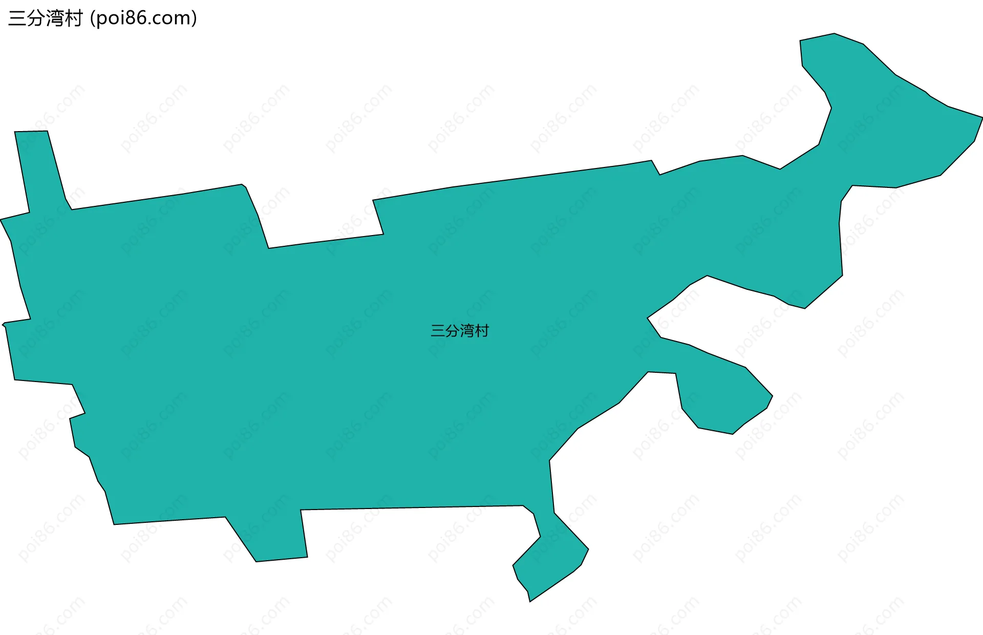 三分湾村边界地图