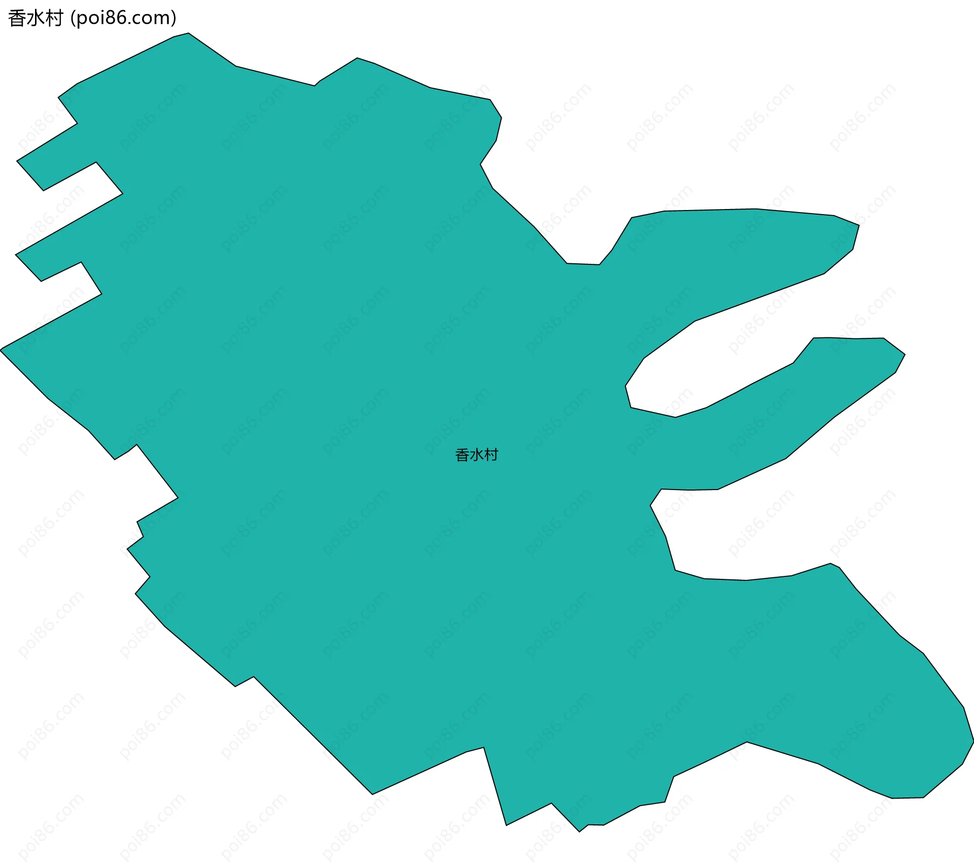 香水村边界地图