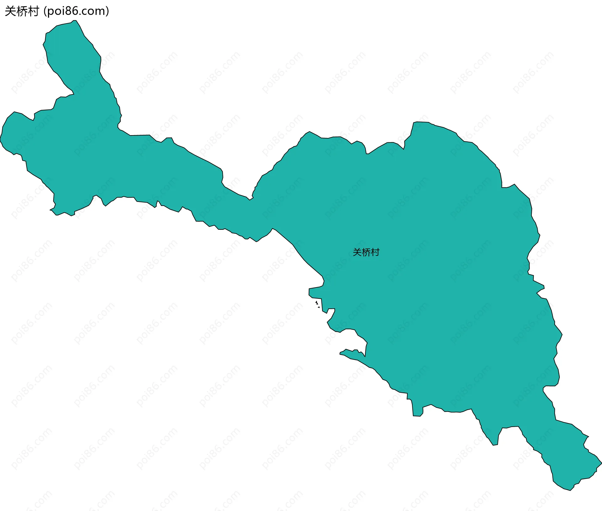 关桥村边界地图