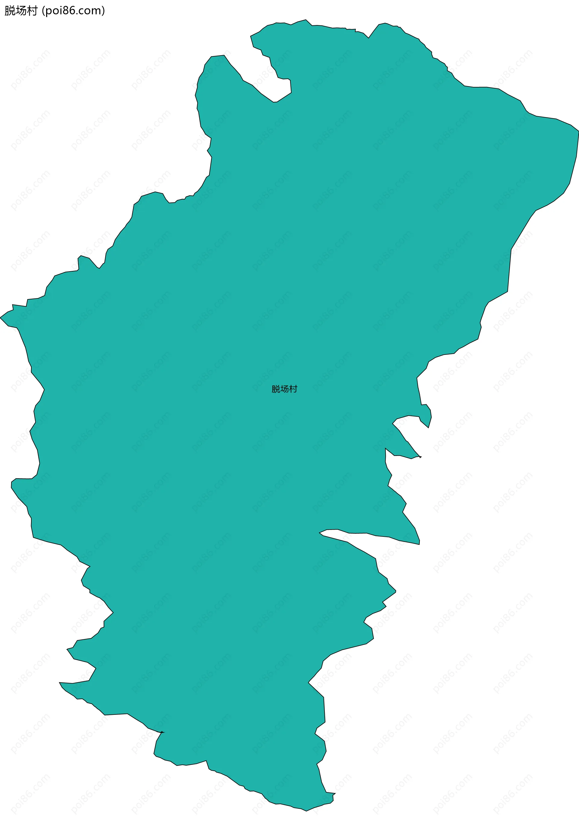 脱场村边界地图