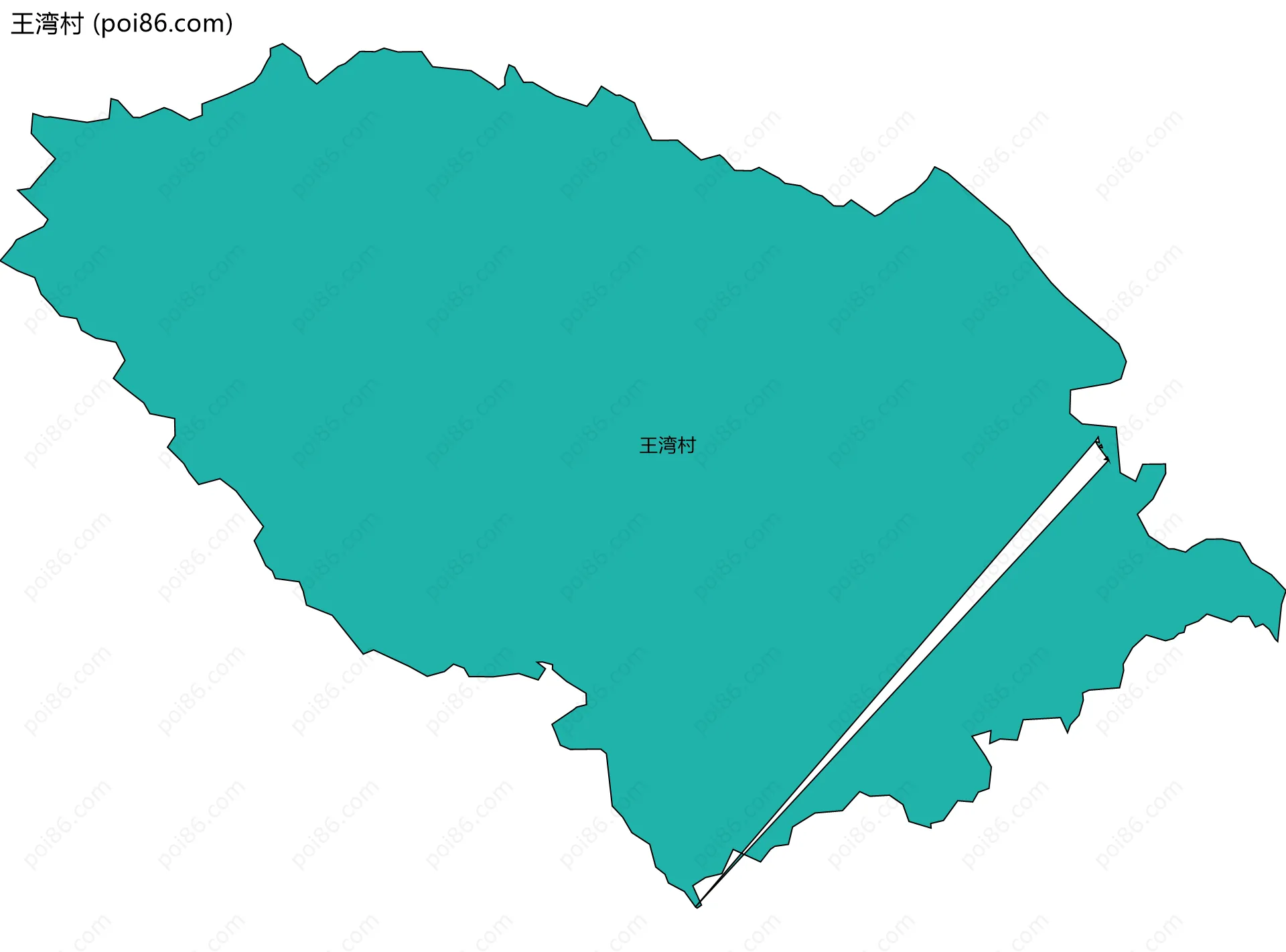 王湾村边界地图