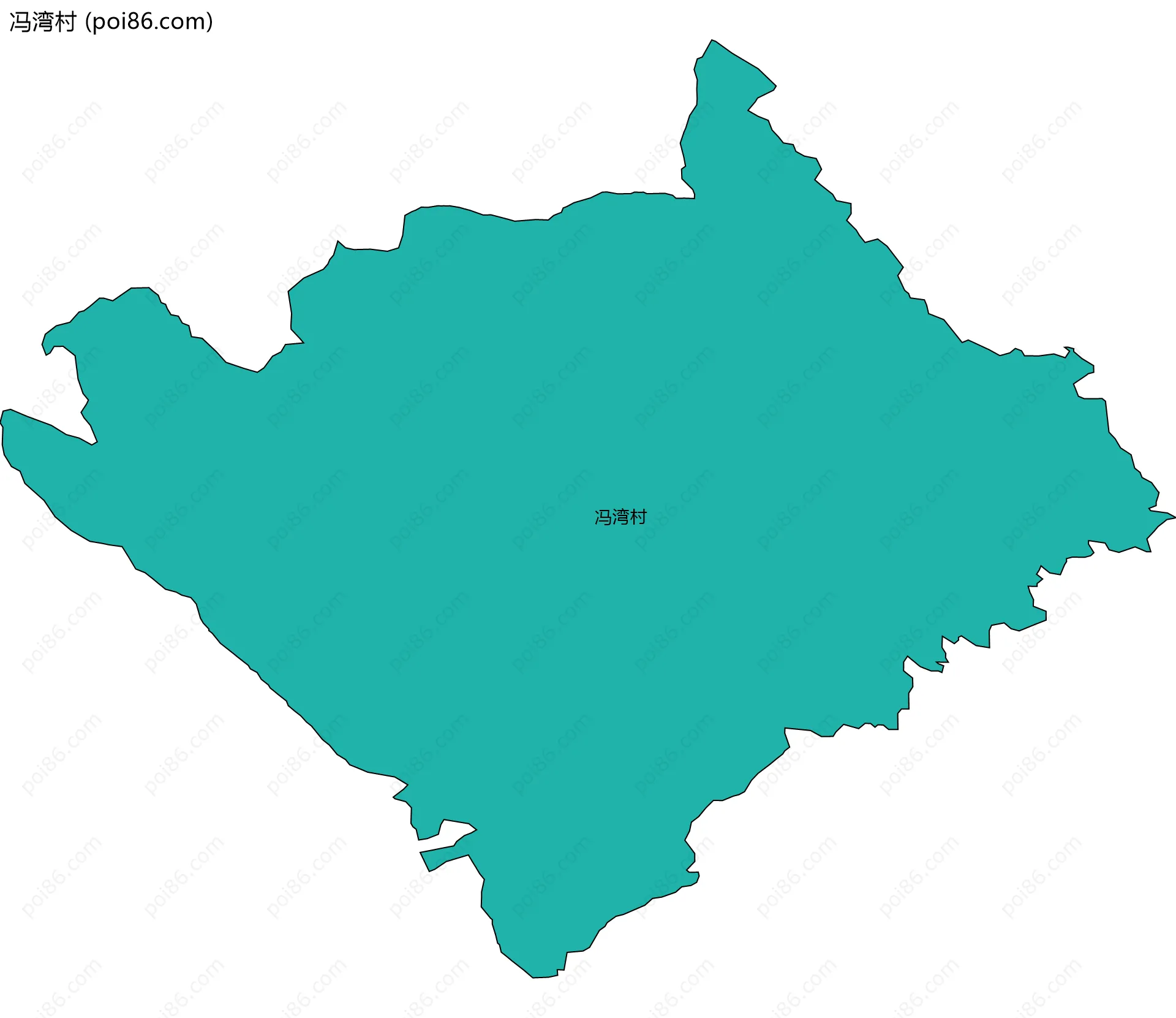 冯湾村边界地图