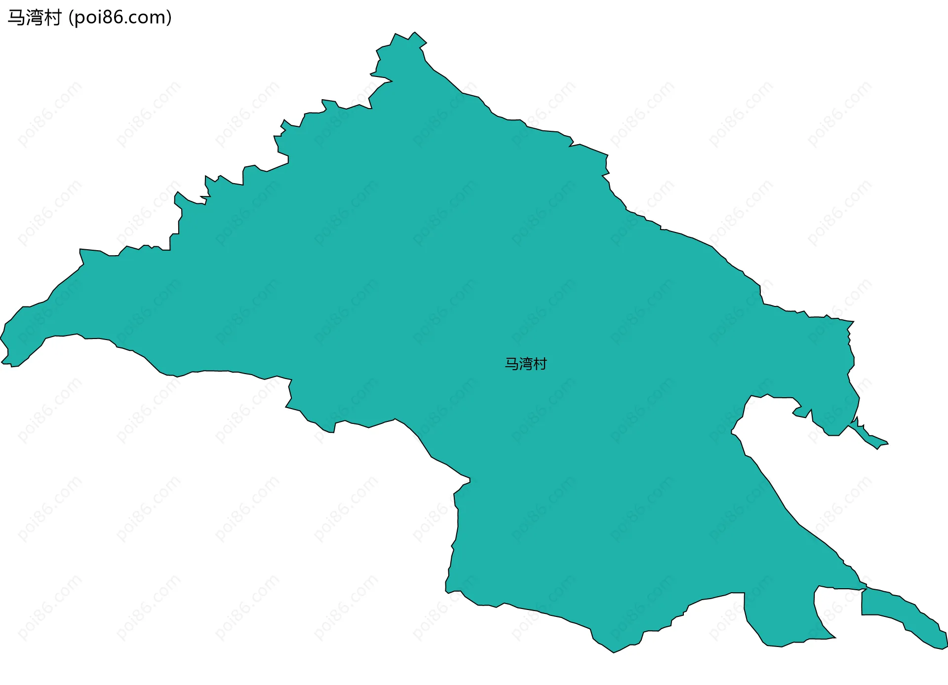 马湾村边界地图