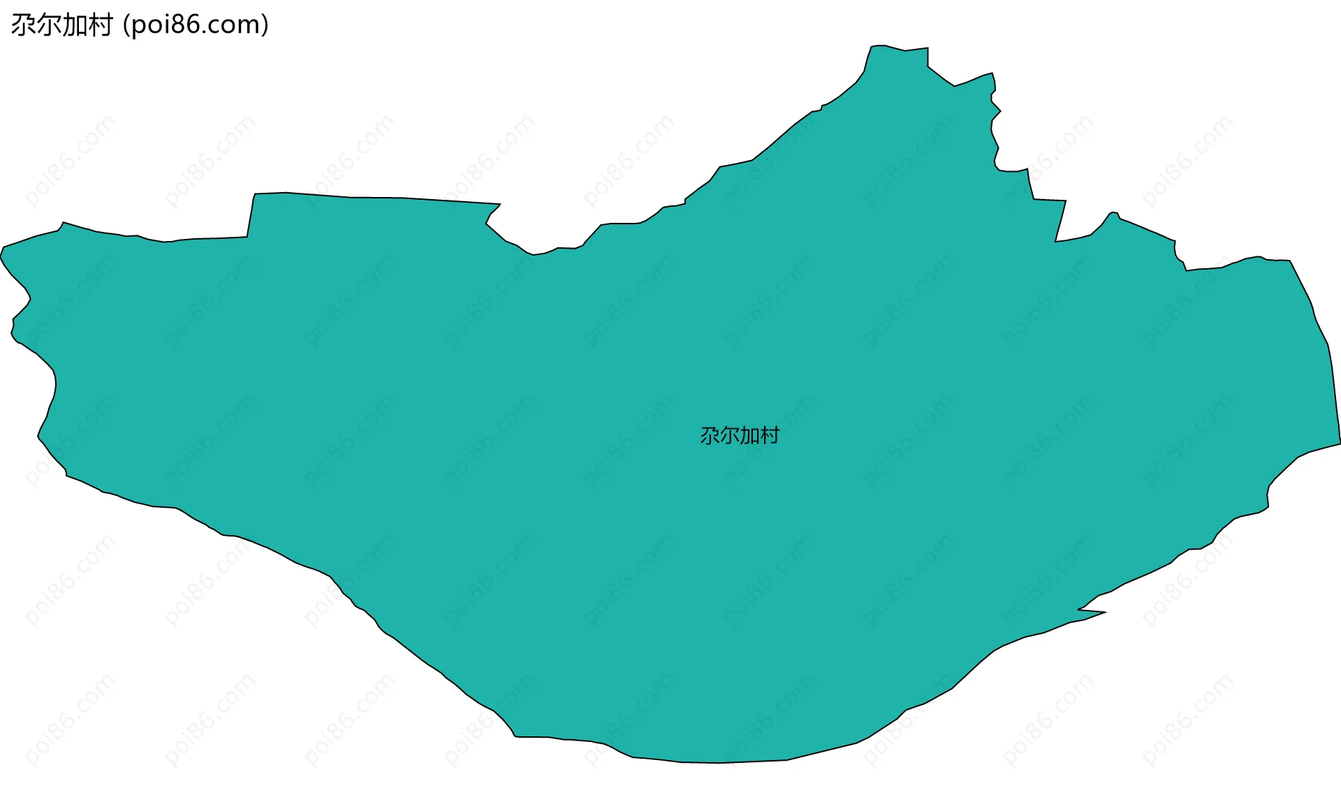 尕尔加村边界地图