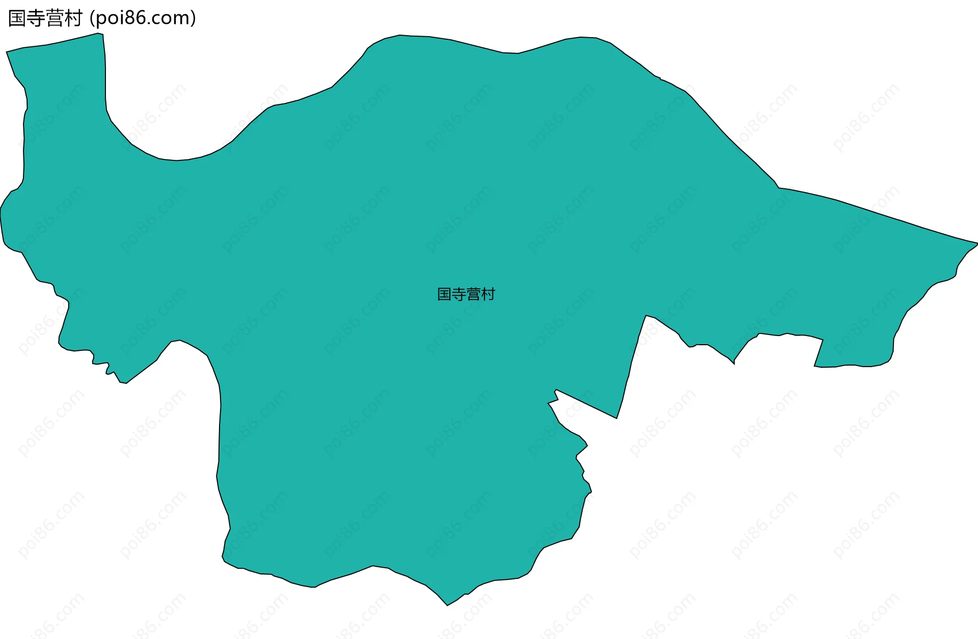 国寺营村边界地图