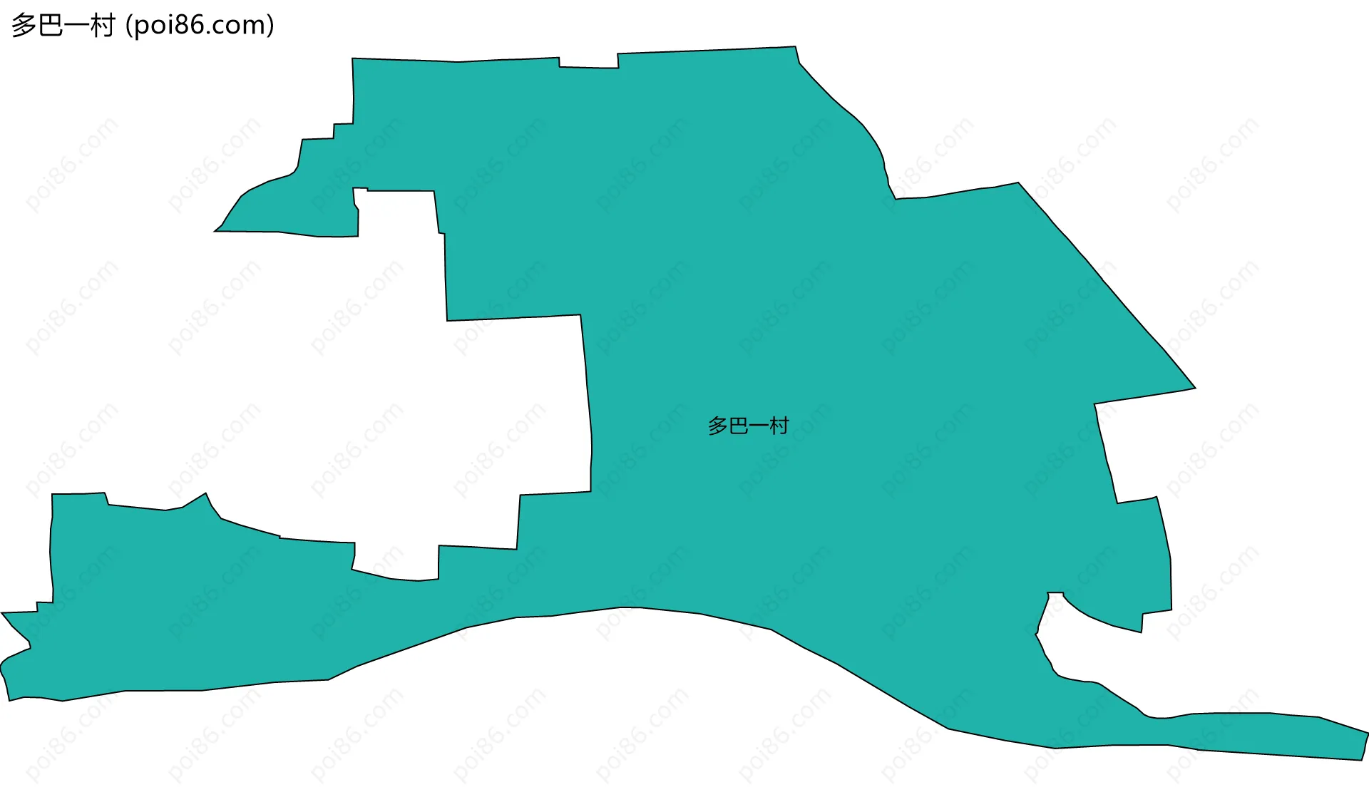 多巴一村边界地图