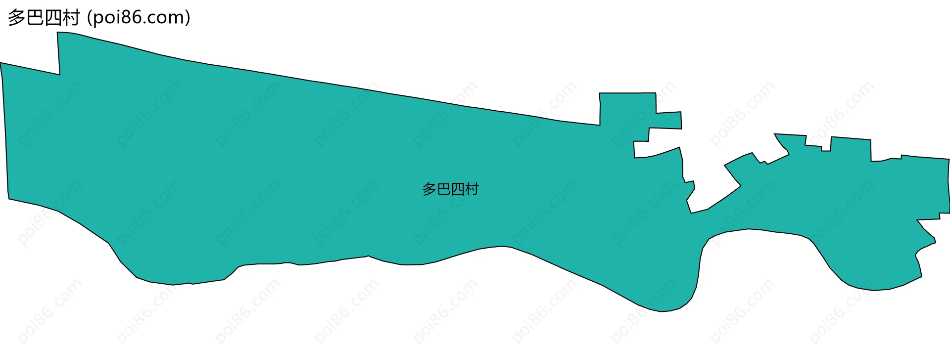 多巴四村边界地图