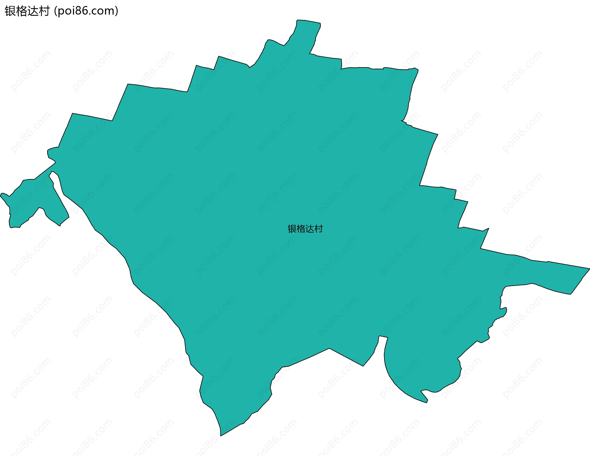 银格达村边界地图