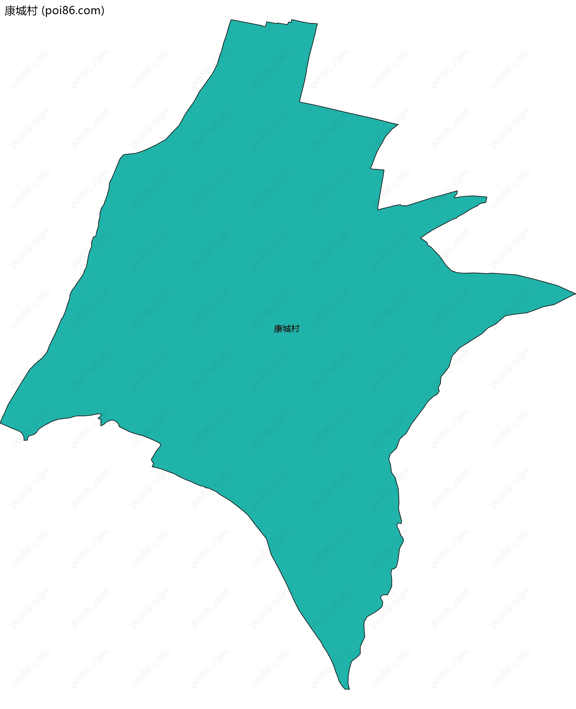 康城村边界地图