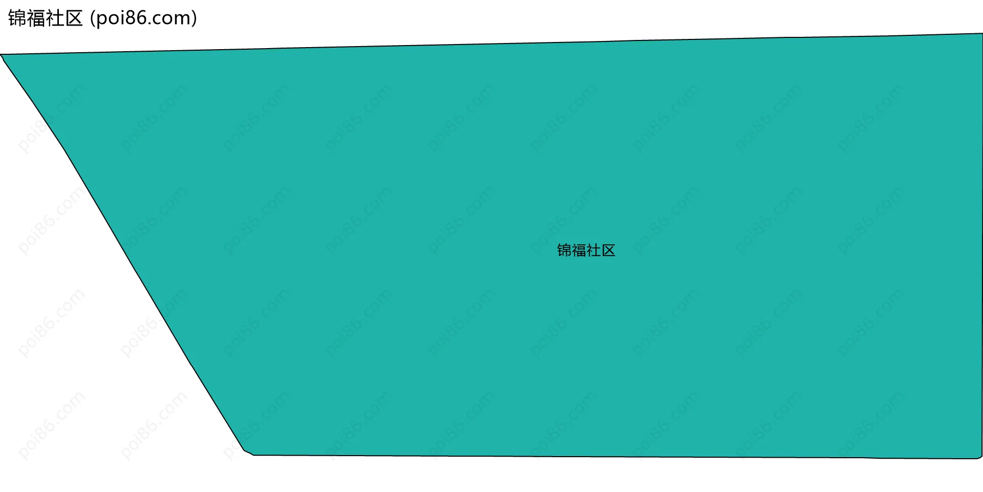 锦福社区边界地图