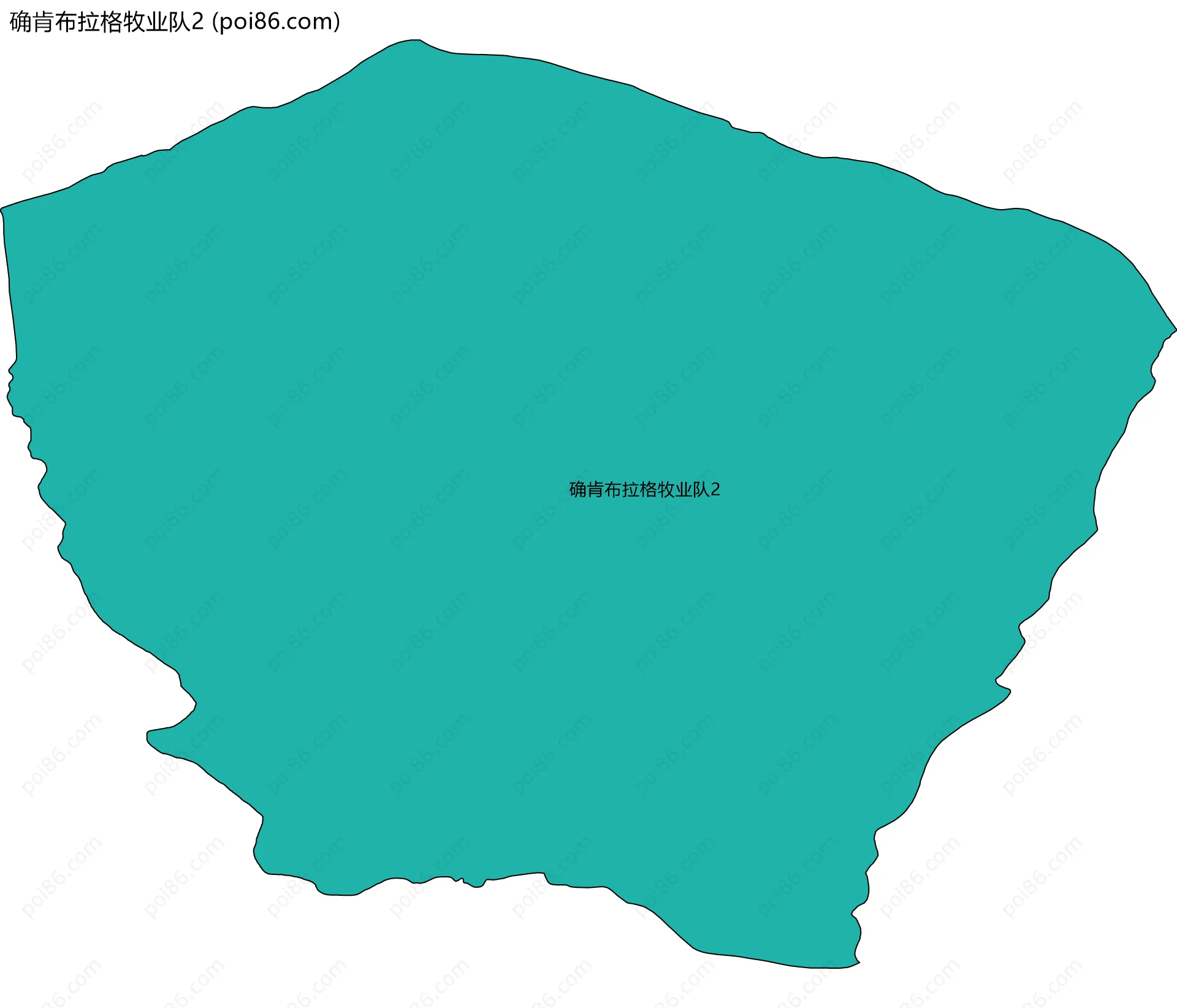 确肯布拉格牧业队2边界地图
