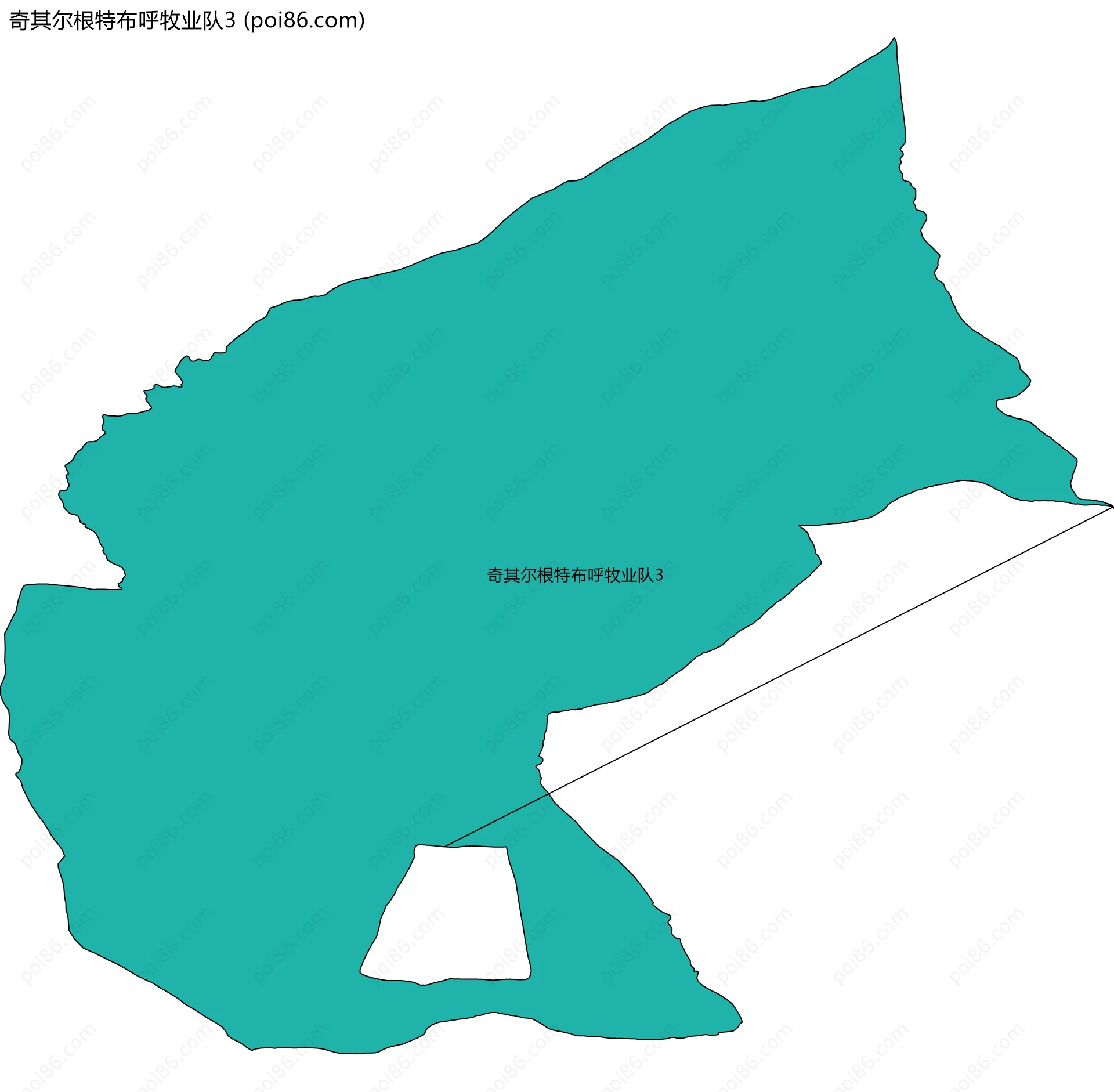 奇其尔根特布呼牧业队3边界地图