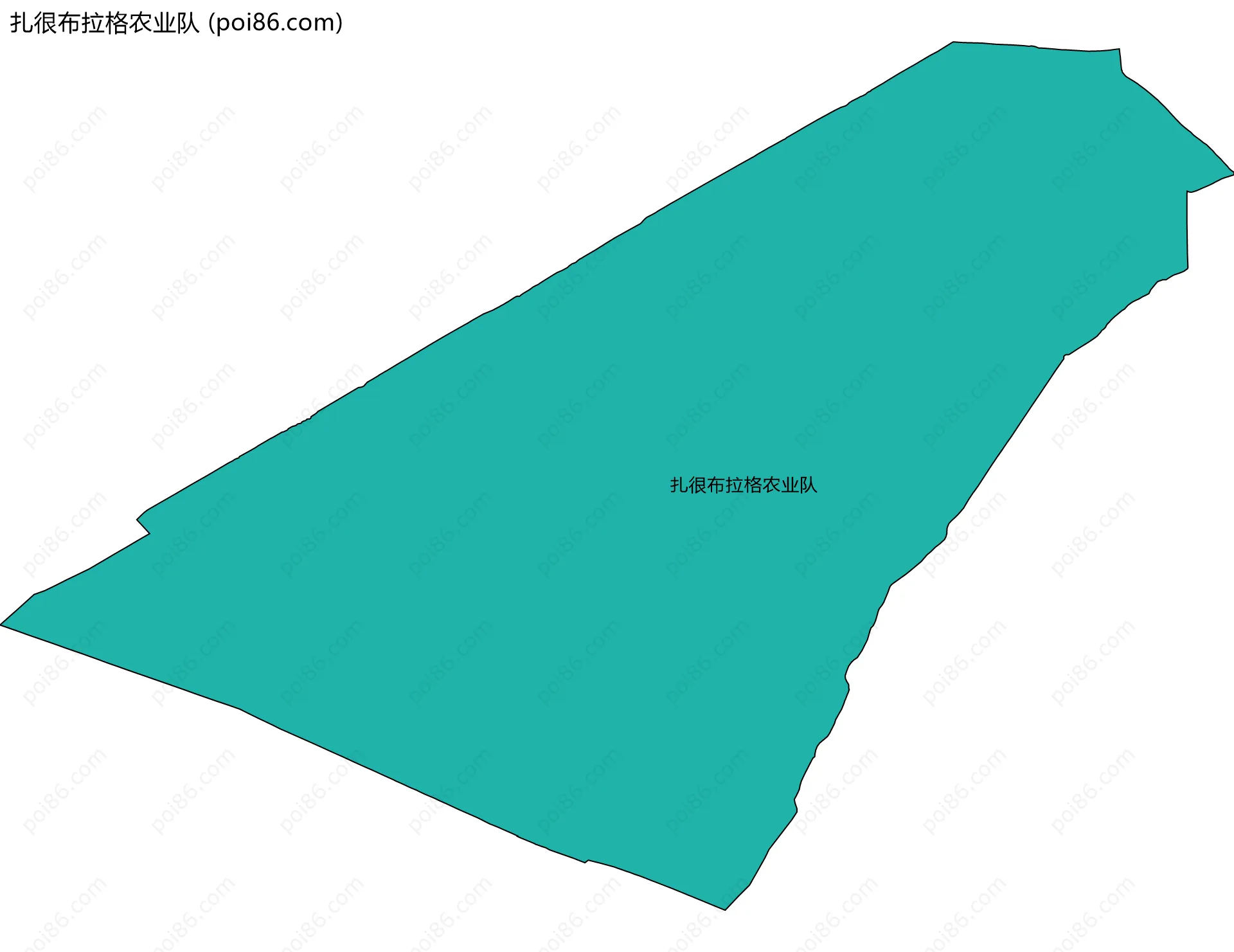 扎很布拉格农业队边界地图