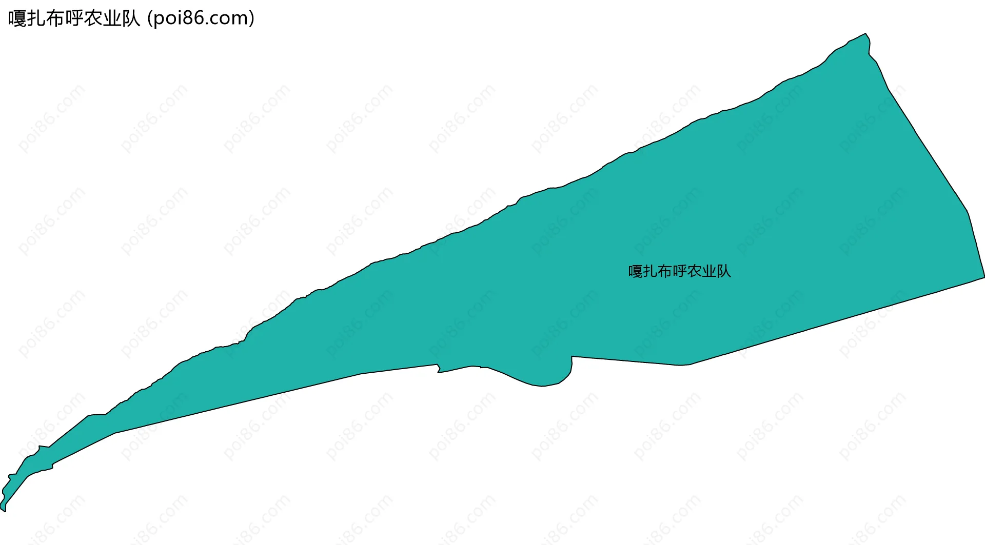 嘎扎布呼农业队边界地图
