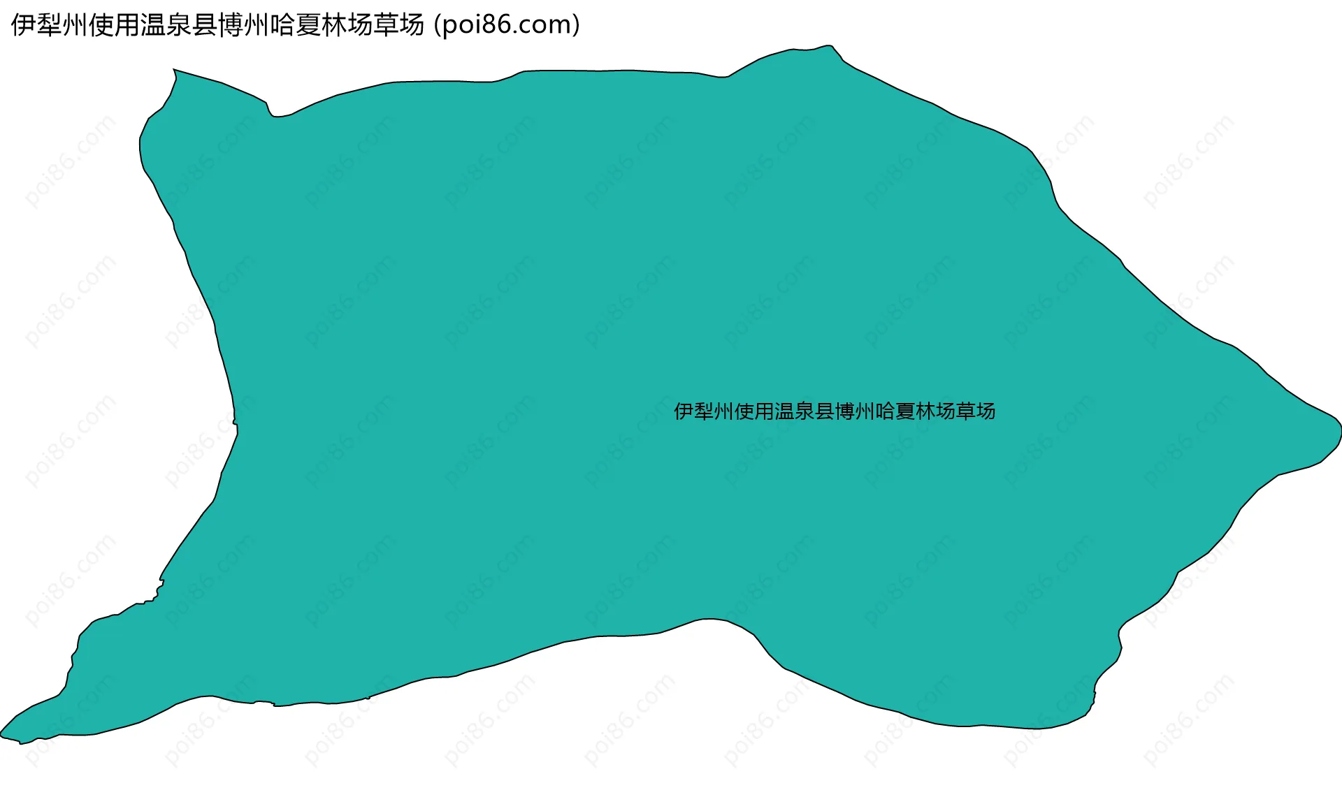 伊犁州使用温泉县博州哈夏林场草场边界地图
