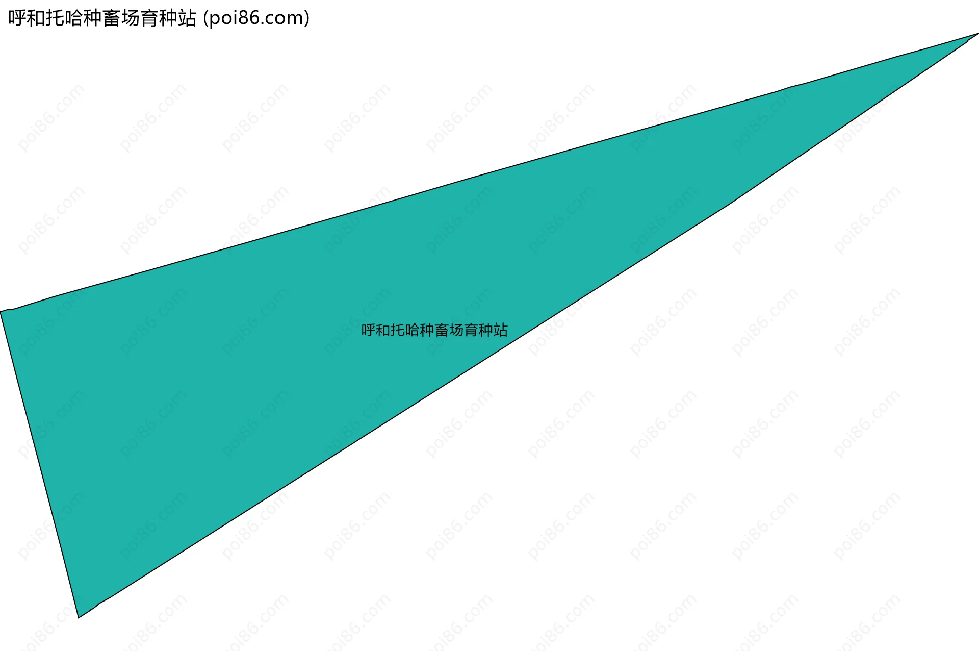 呼和托哈种畜场育种站边界地图