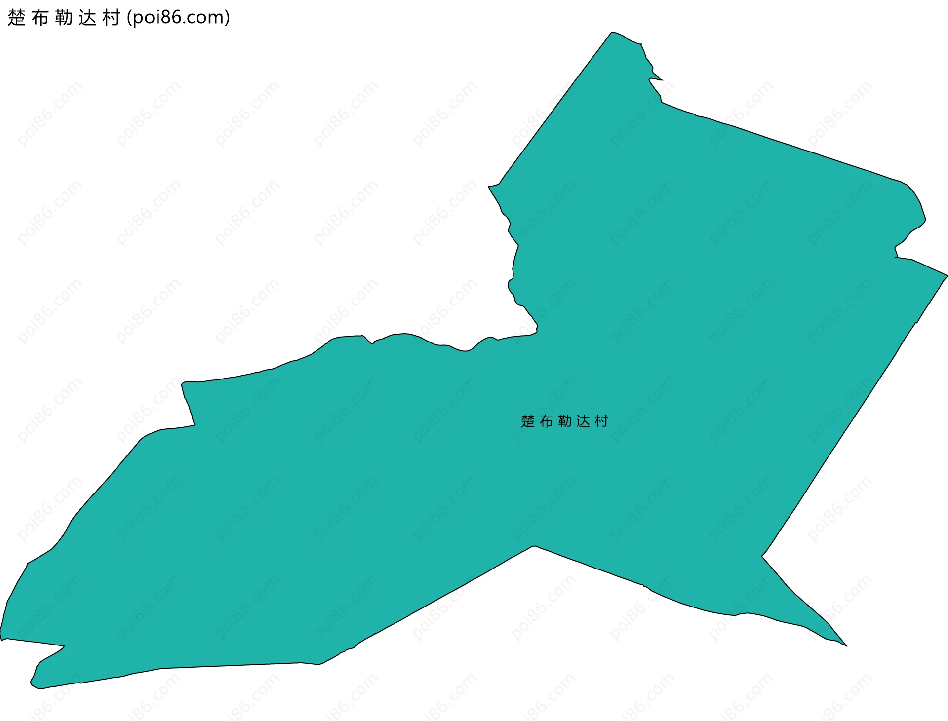 楚 布 勒 达 村边界地图