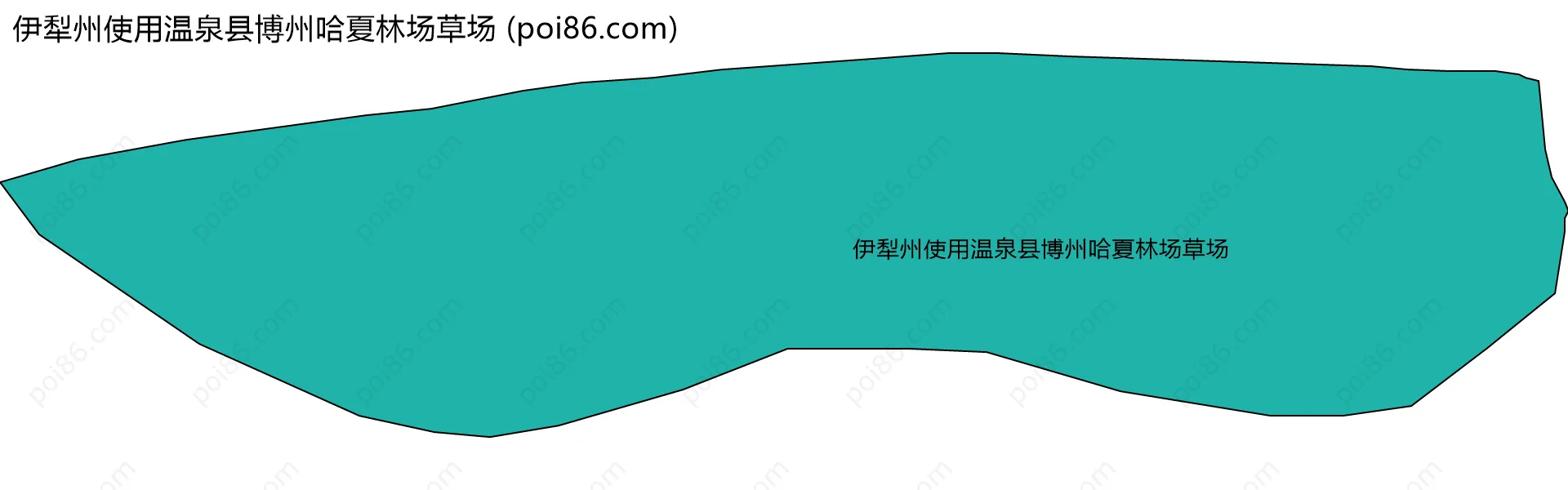 伊犁州使用温泉县博州哈夏林场草场边界地图