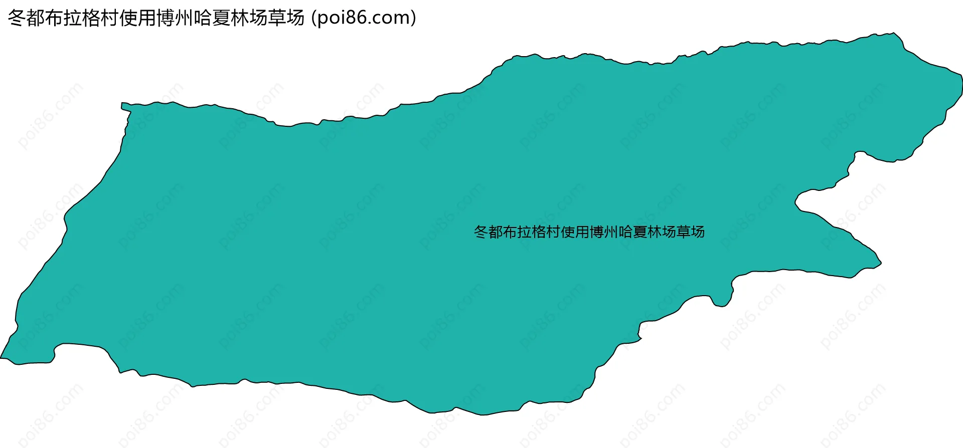 冬都布拉格村使用博州哈夏林场草场边界地图