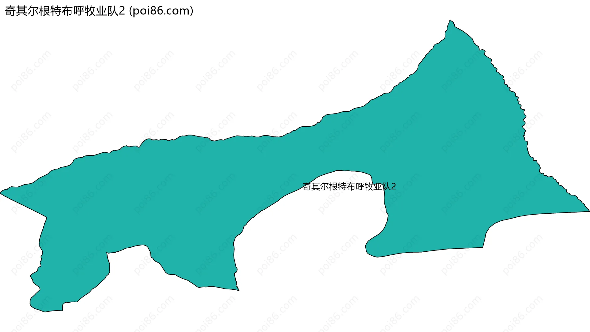 奇其尔根特布呼牧业队2边界地图