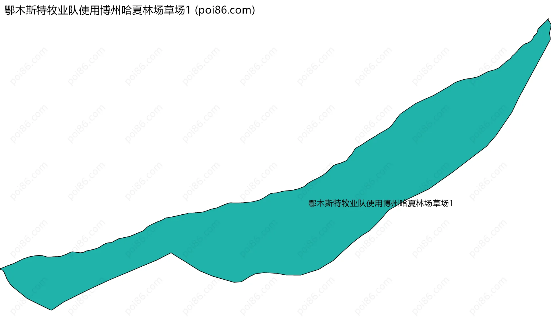 鄂木斯特牧业队使用博州哈夏林场草场1边界地图