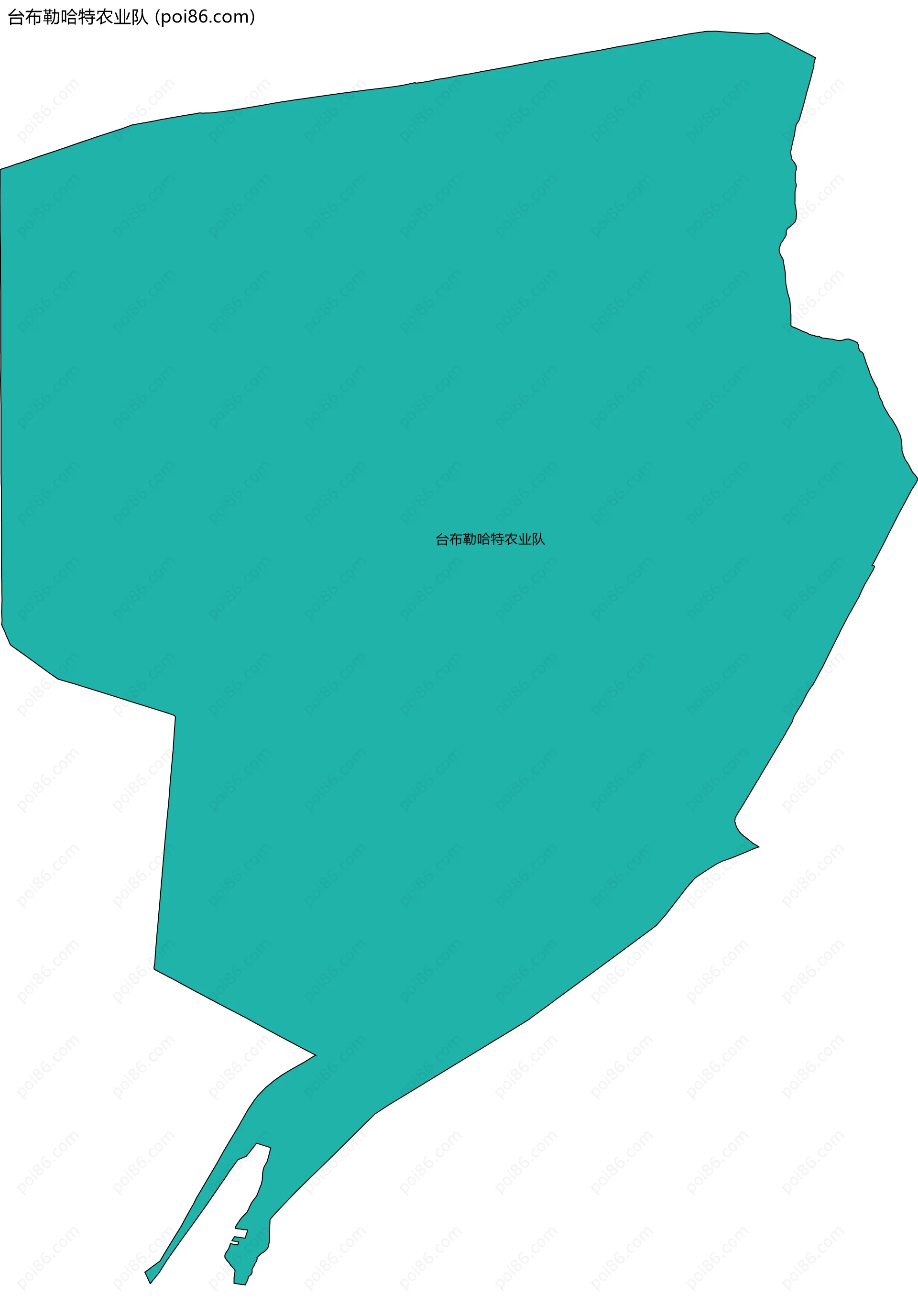 台布勒哈特农业队边界地图