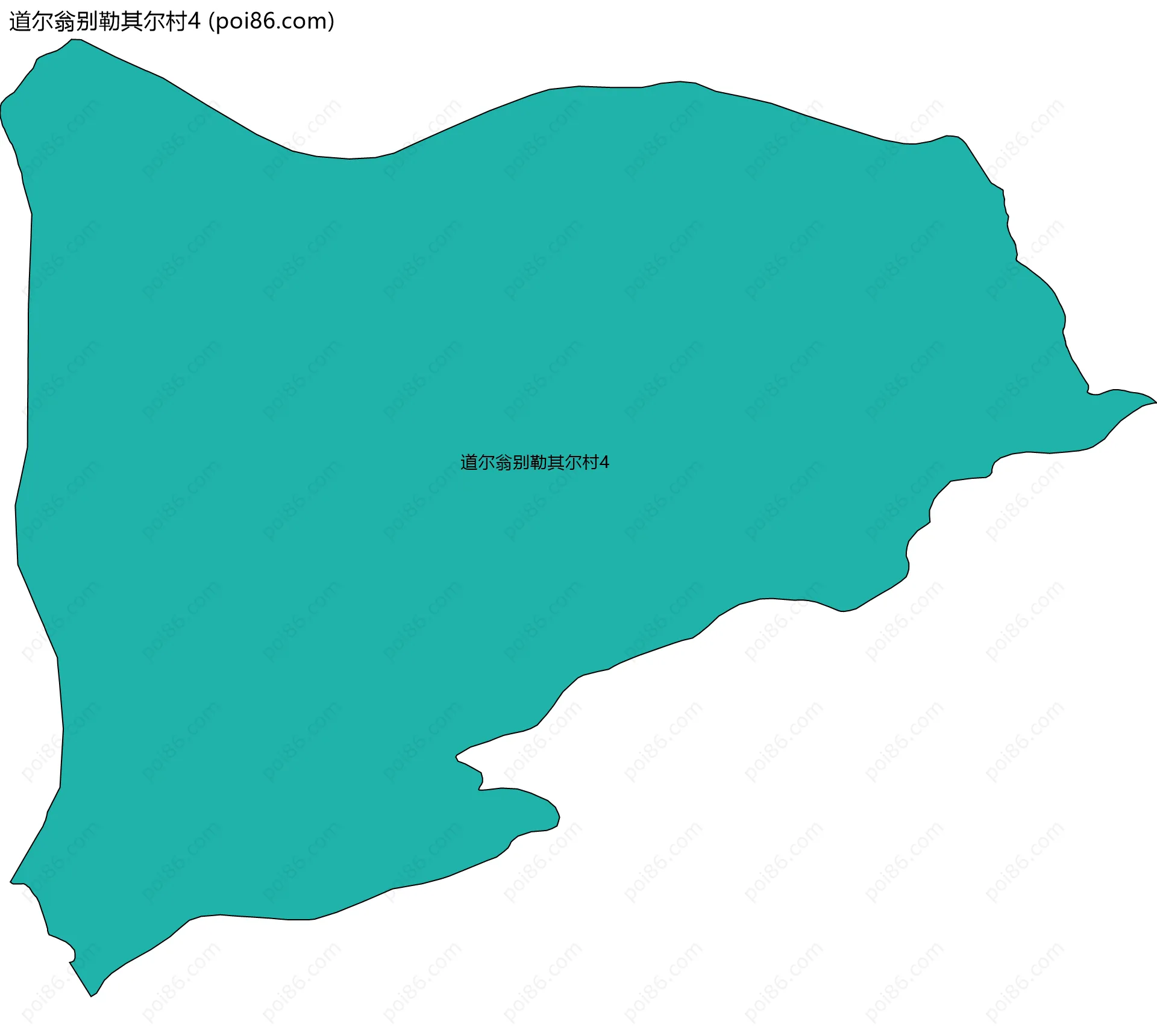 道尔翁别勒其尔村4边界地图