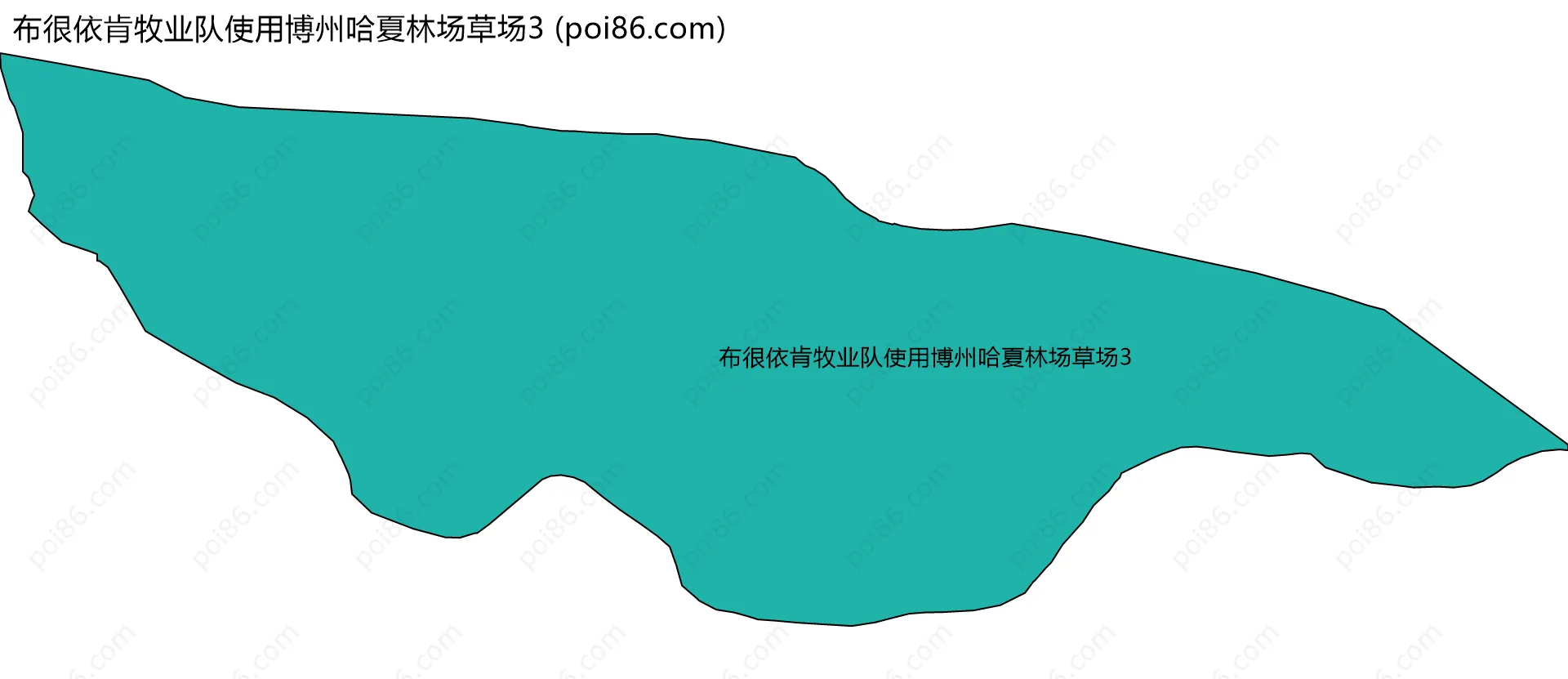 布很依肯牧业队使用博州哈夏林场草场3边界地图