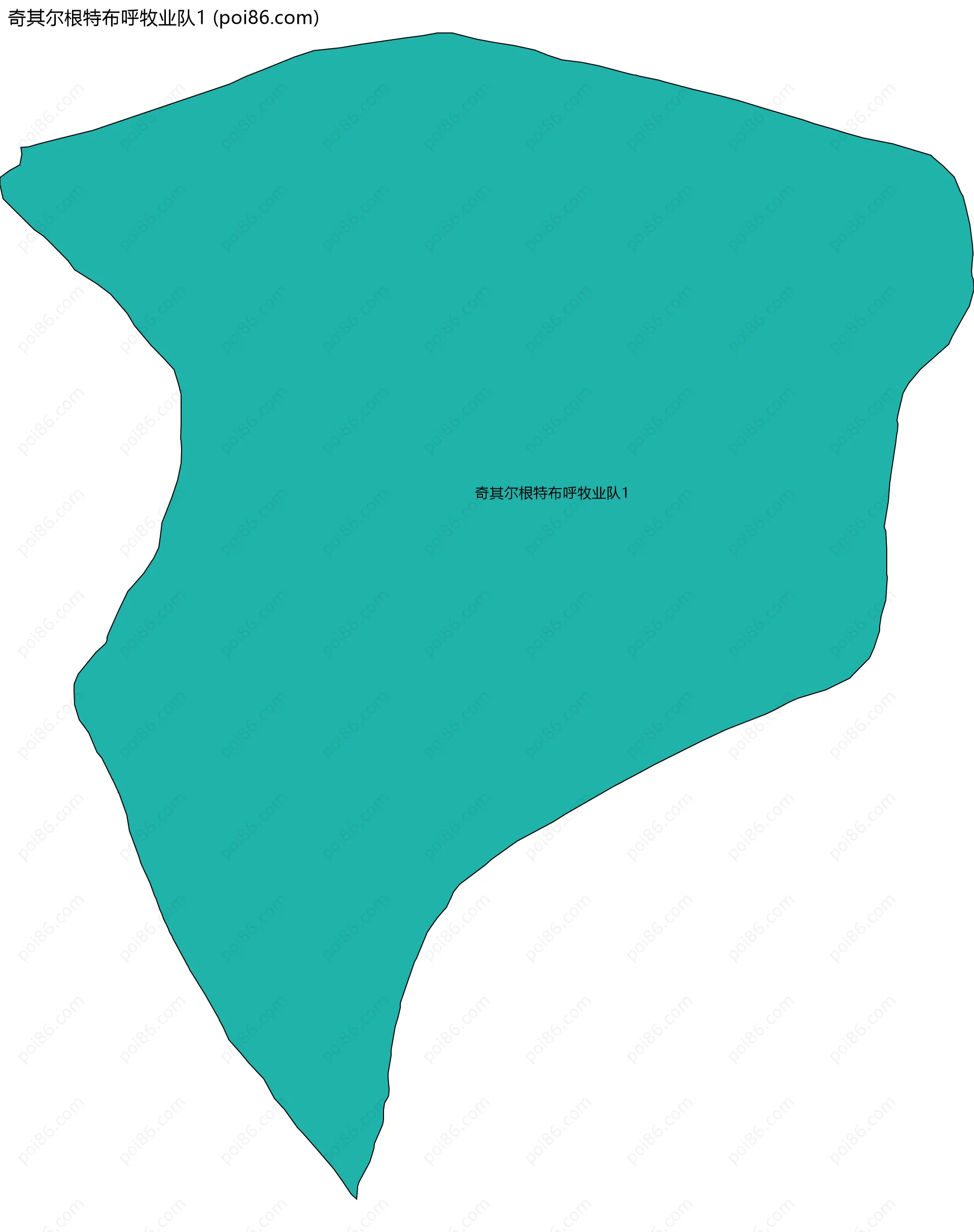 奇其尔根特布呼牧业队1边界地图