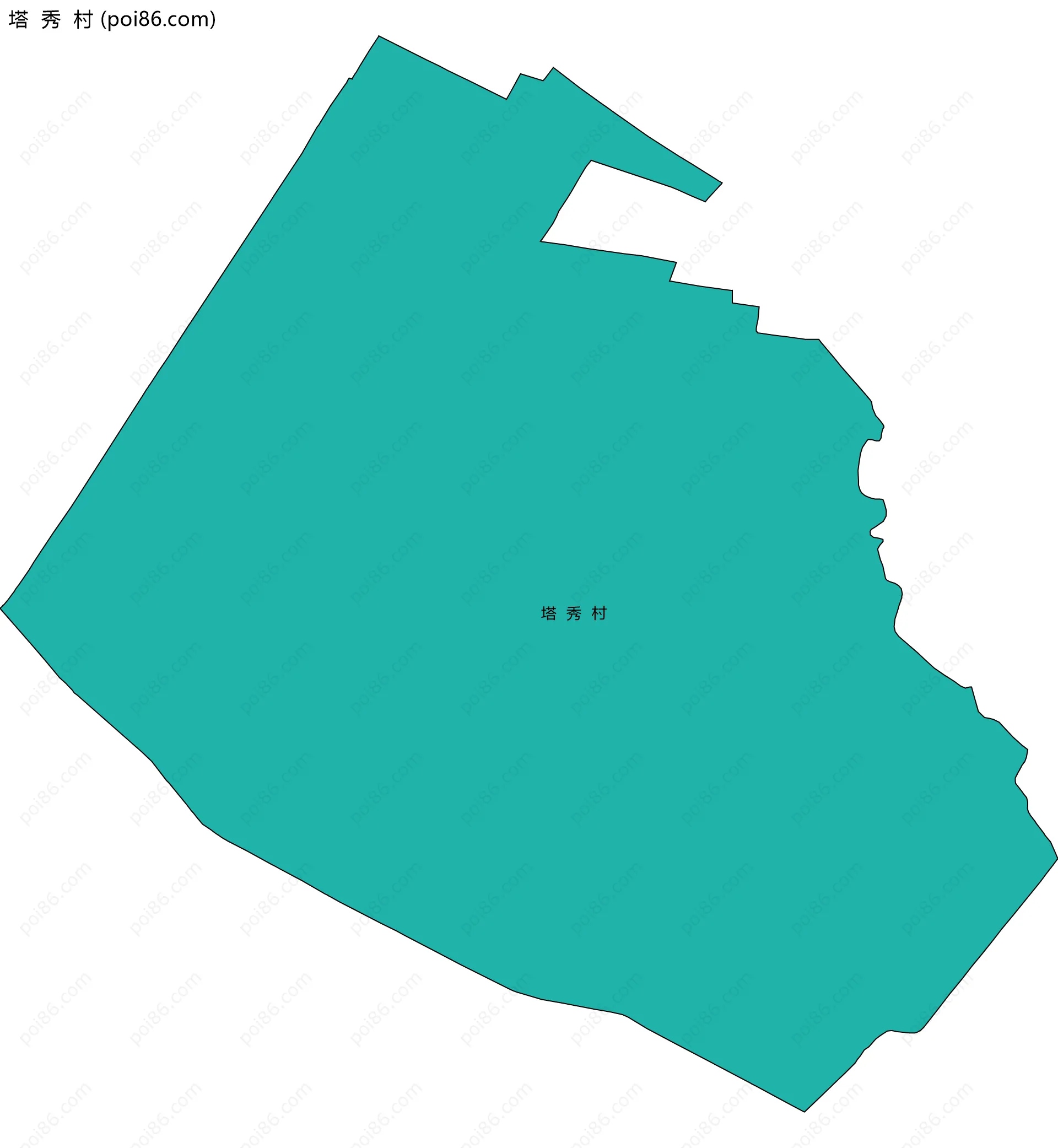塔  秀  村边界地图