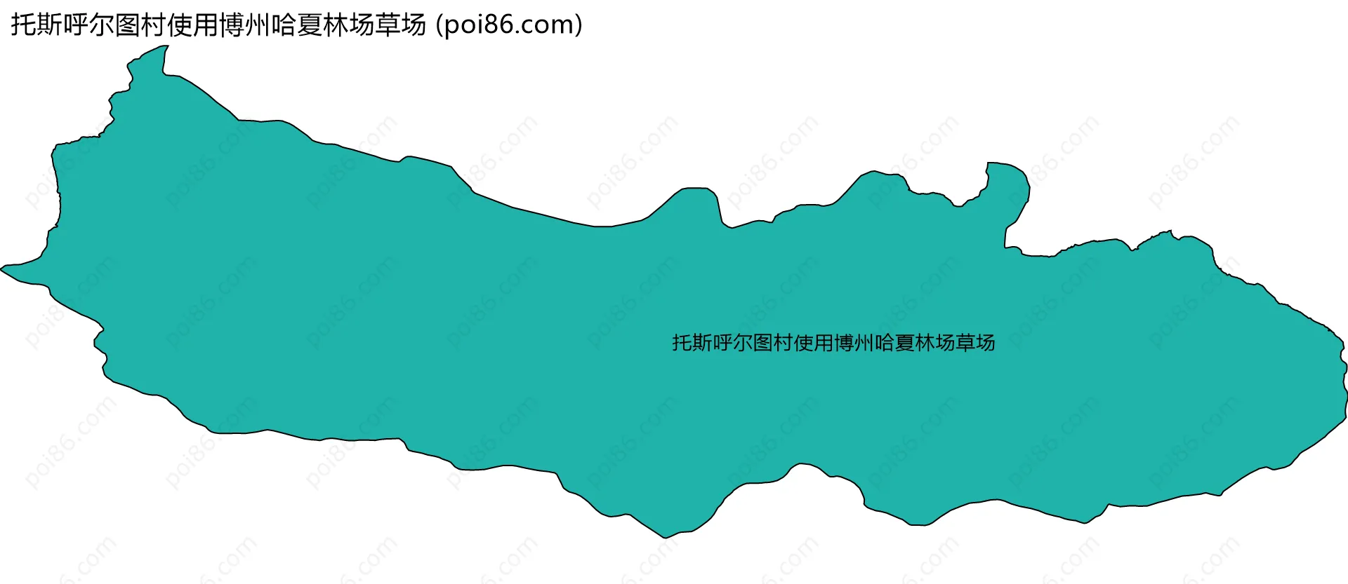 托斯呼尔图村使用博州哈夏林场草场边界地图