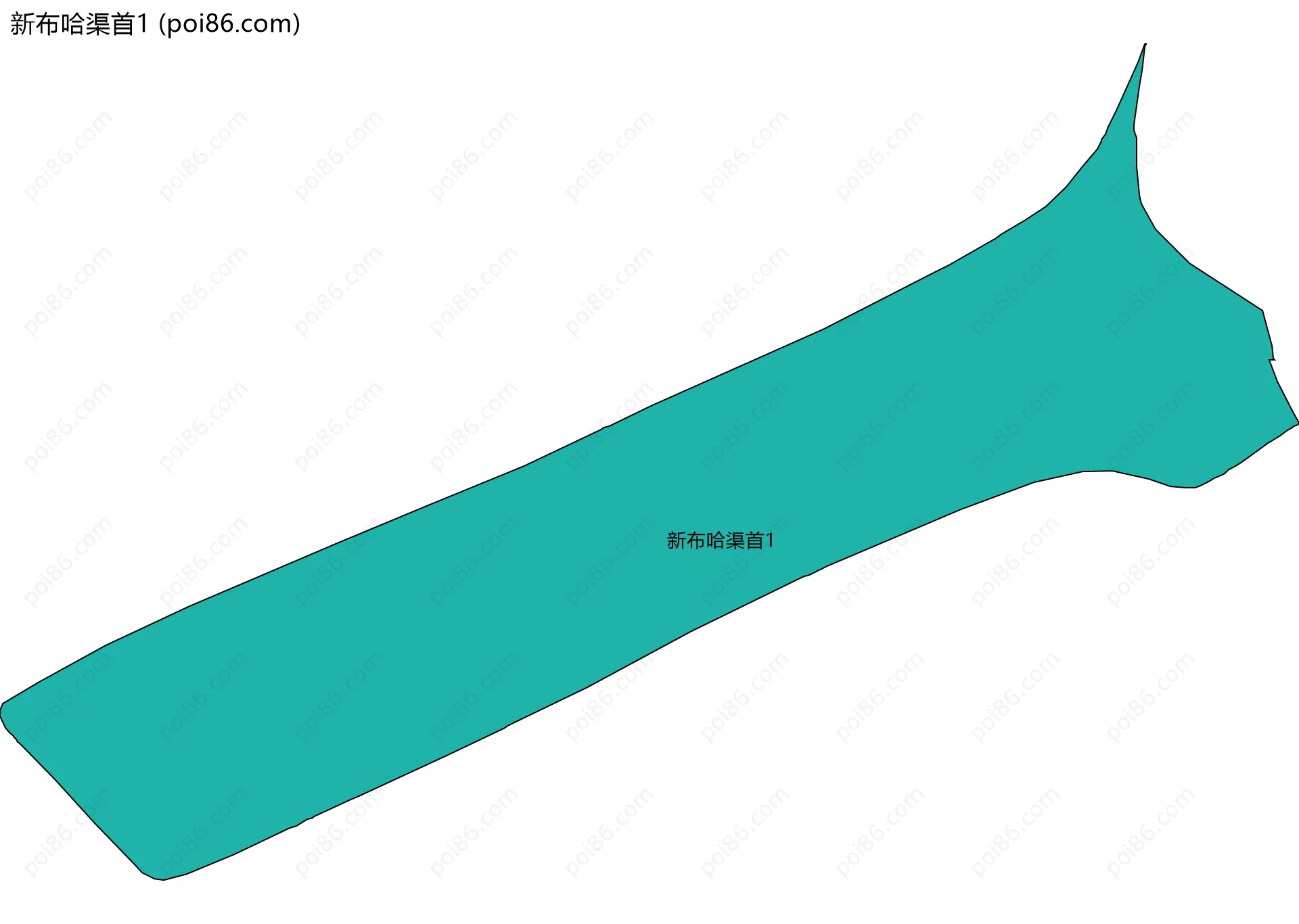 新布哈渠首1边界地图