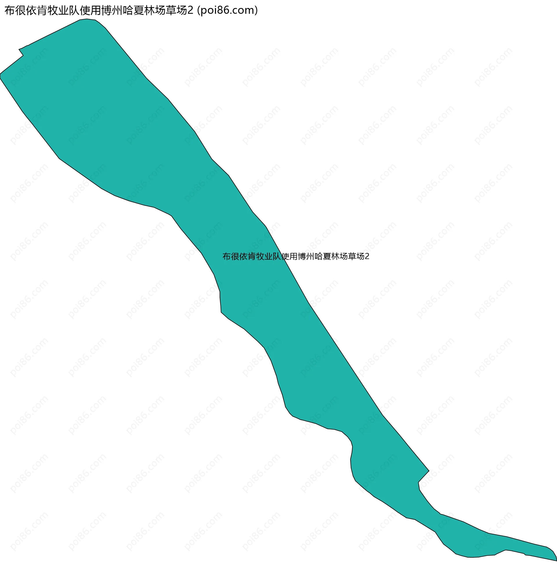 布很依肯牧业队使用博州哈夏林场草场2边界地图