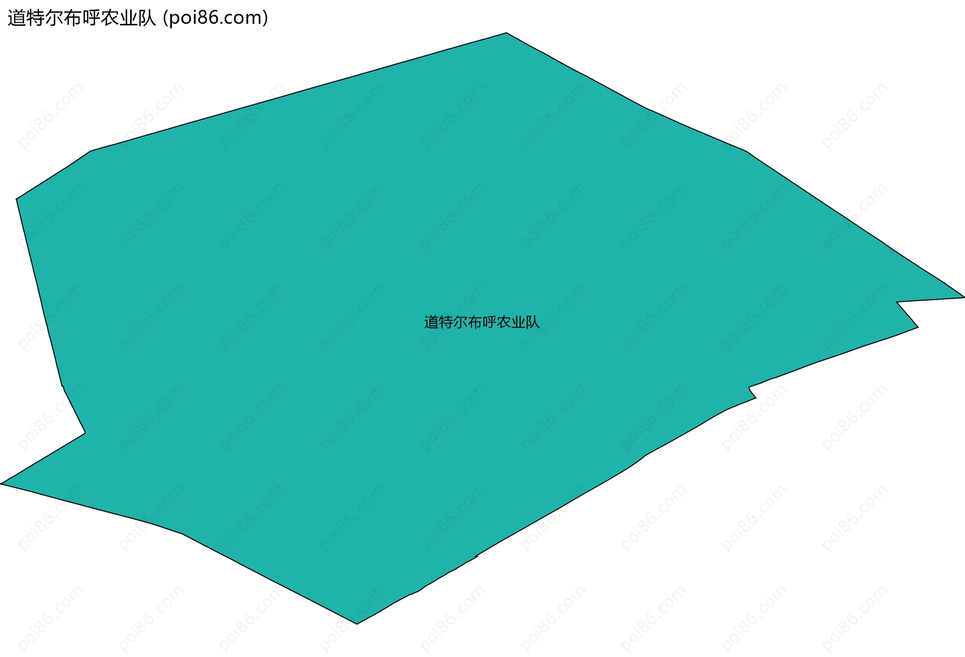 道特尔布呼农业队边界地图